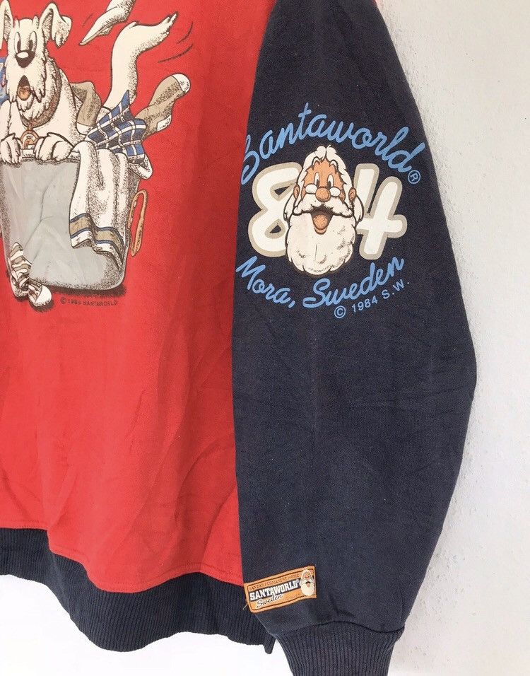 Cartoon Network × Vintage Vintage 1984’s Santa World Mona Sweden Sweatshirt Size US L / EU 52-54 / 3 - 4 Thumbnail