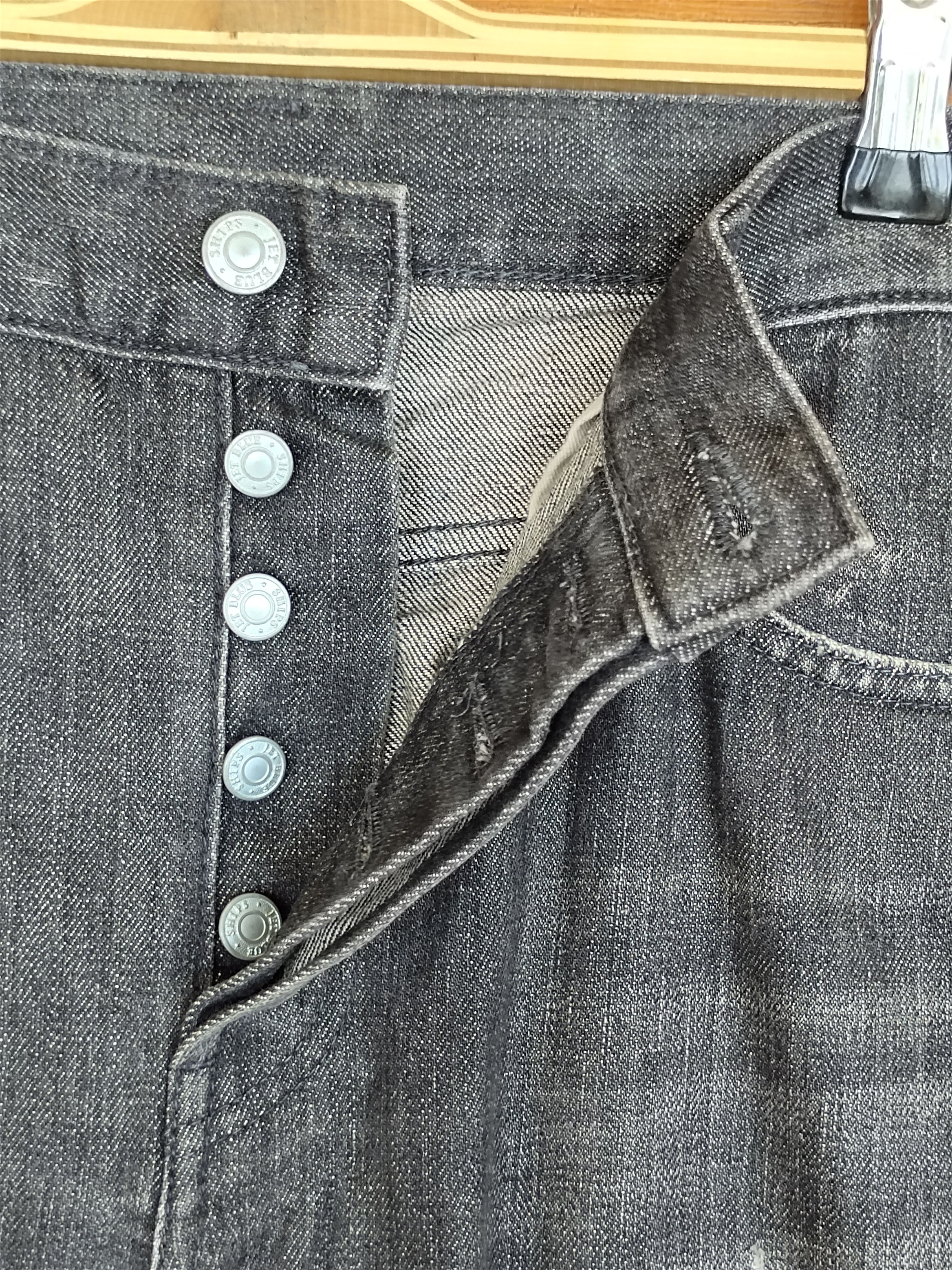 Hysteric Glamour SHIPS JET BLUE Ripped Selvedge Denim Jeans Size US 32 / EU 48 - 25 Thumbnail