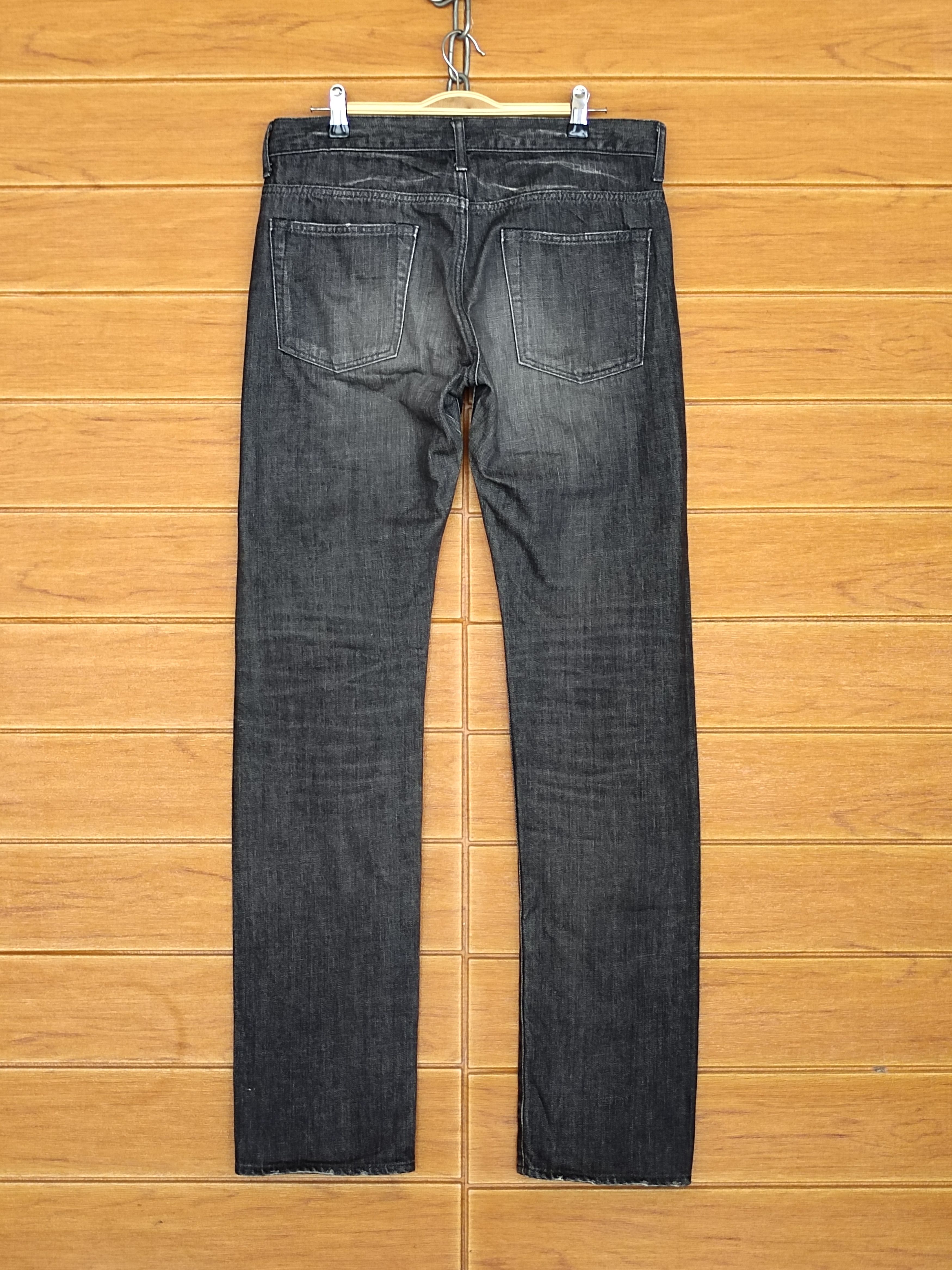 Hysteric Glamour SHIPS JET BLUE Ripped Selvedge Denim Jeans Size US 32 / EU 48 - 14 Thumbnail
