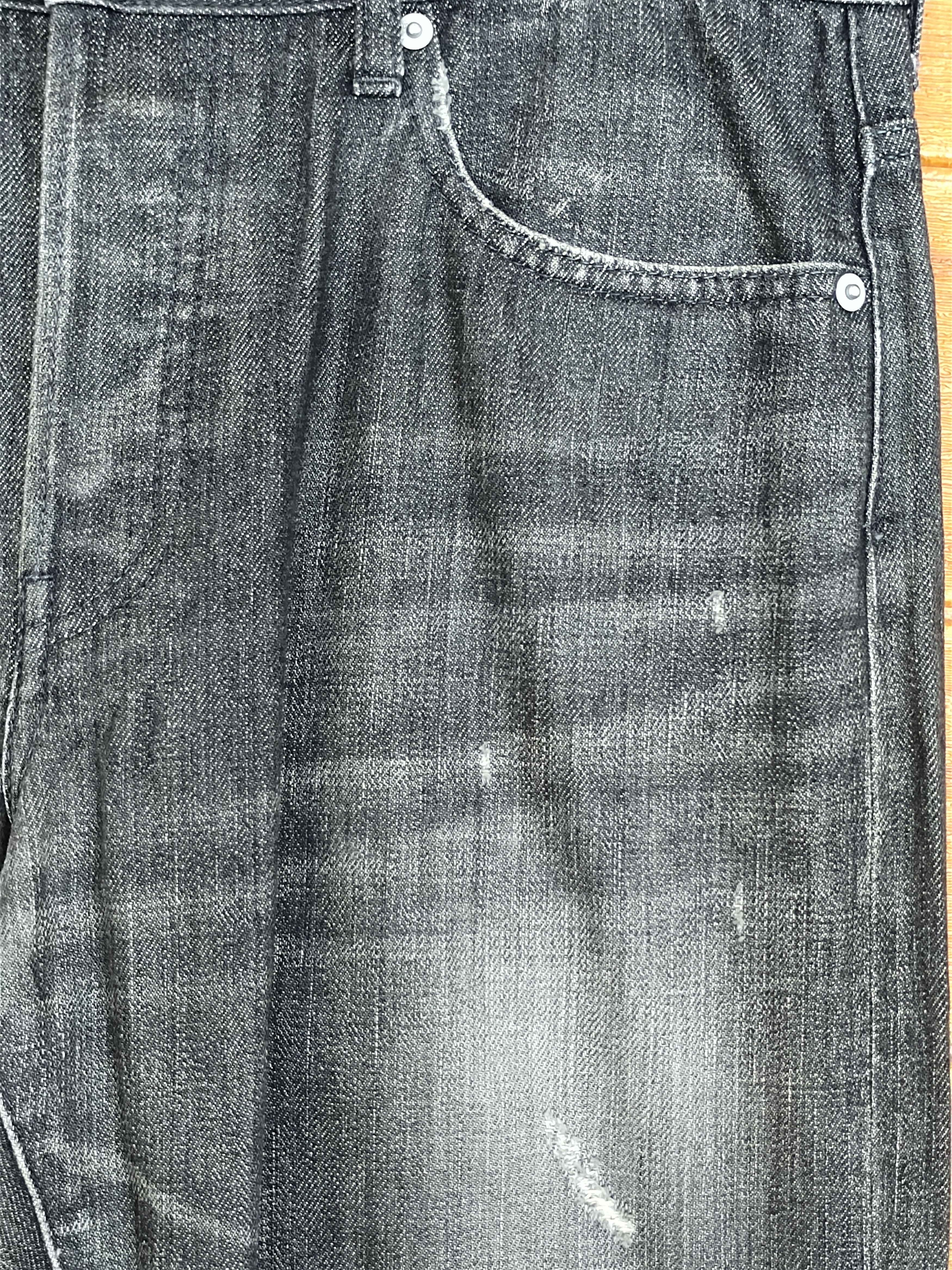 Hysteric Glamour SHIPS JET BLUE Ripped Selvedge Denim Jeans Size US 32 / EU 48 - 3 Thumbnail