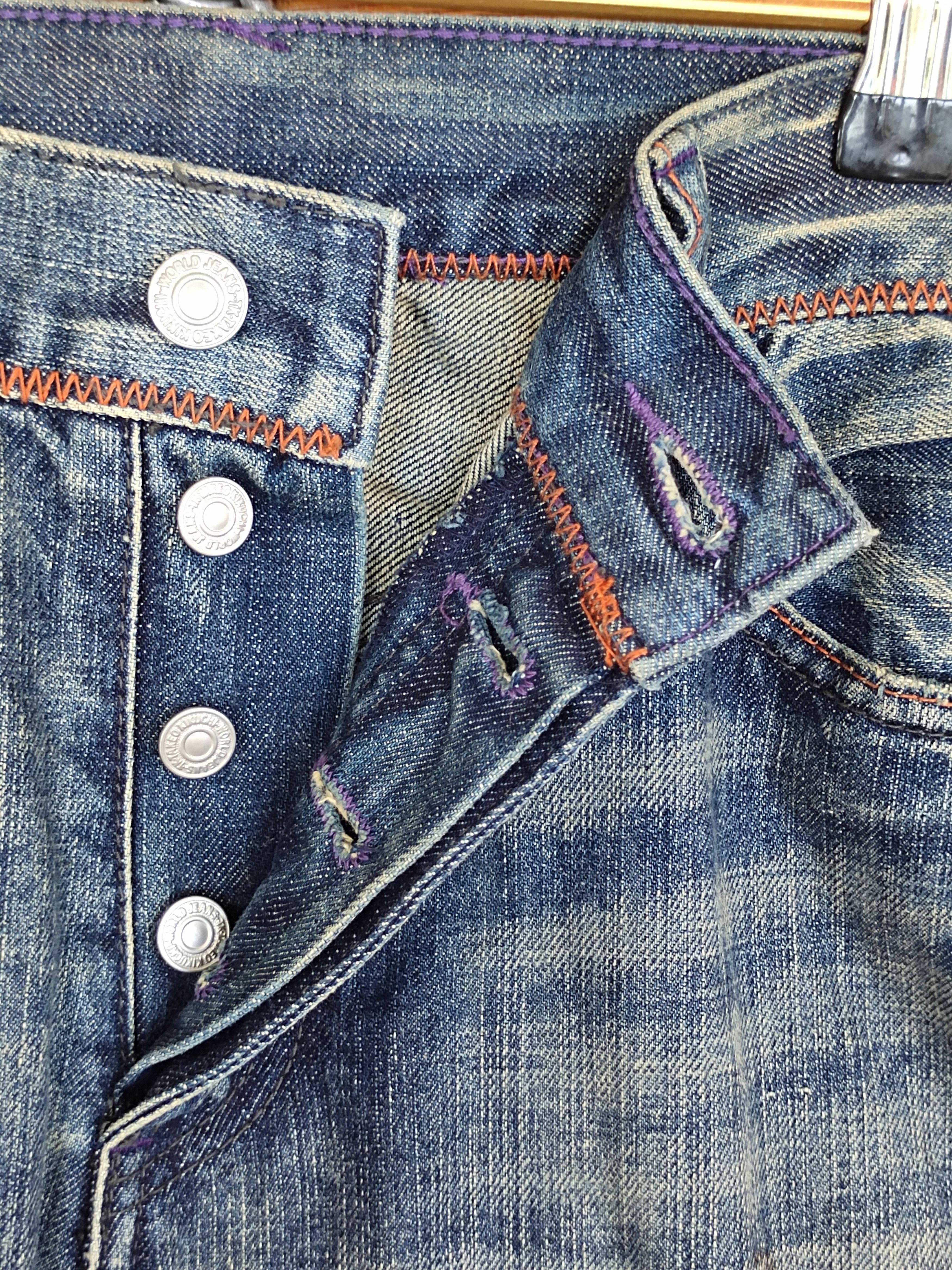 Takeo Kikuchi Vintage Takeo Kikuchi Japan Distress Faded Denim Jeans Size US 32 / EU 48 - 17 Thumbnail