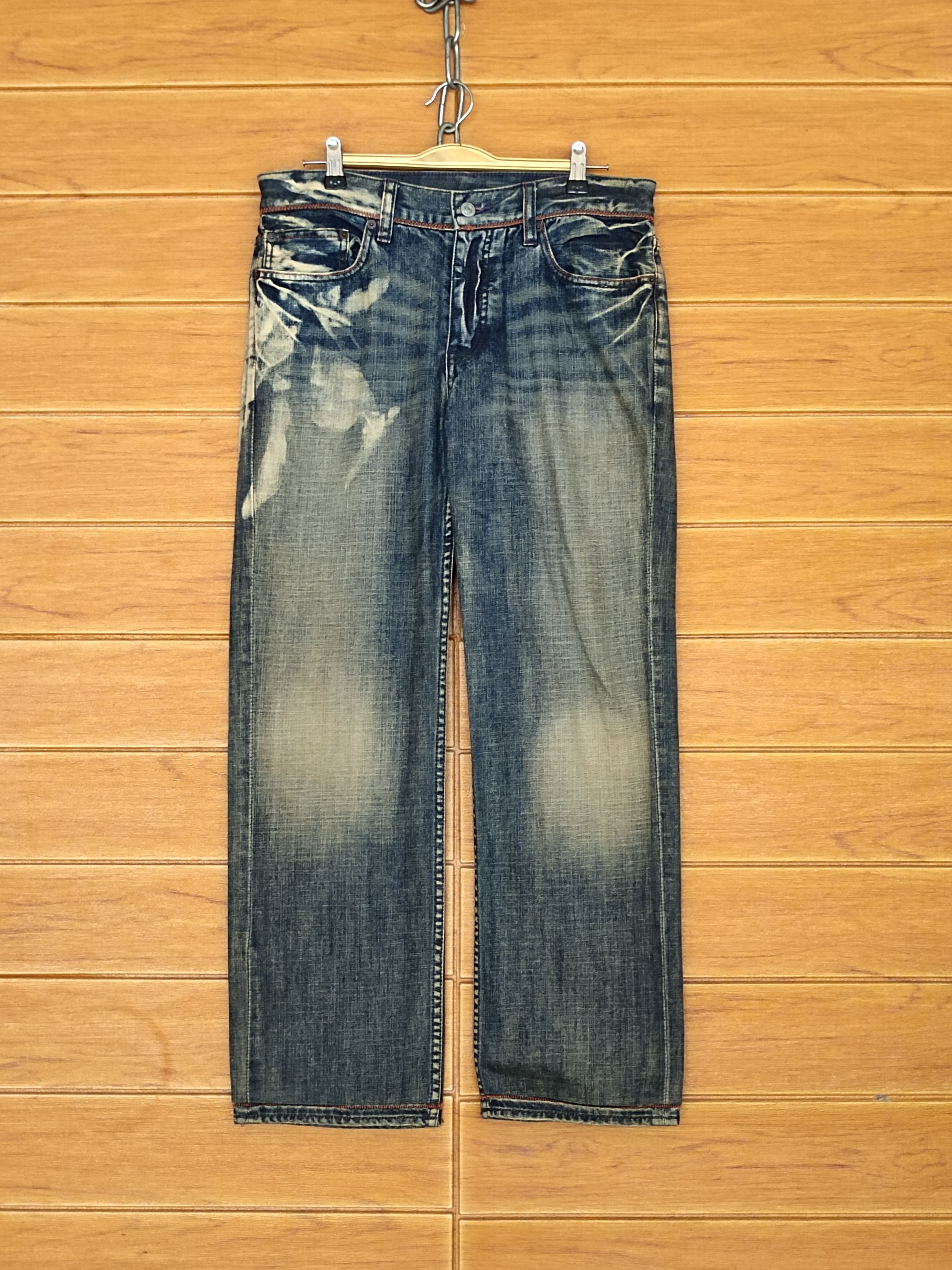 Takeo Kikuchi Vintage Takeo Kikuchi Japan Distress Faded Denim Jeans Size US 32 / EU 48 - 1 Thumbnail