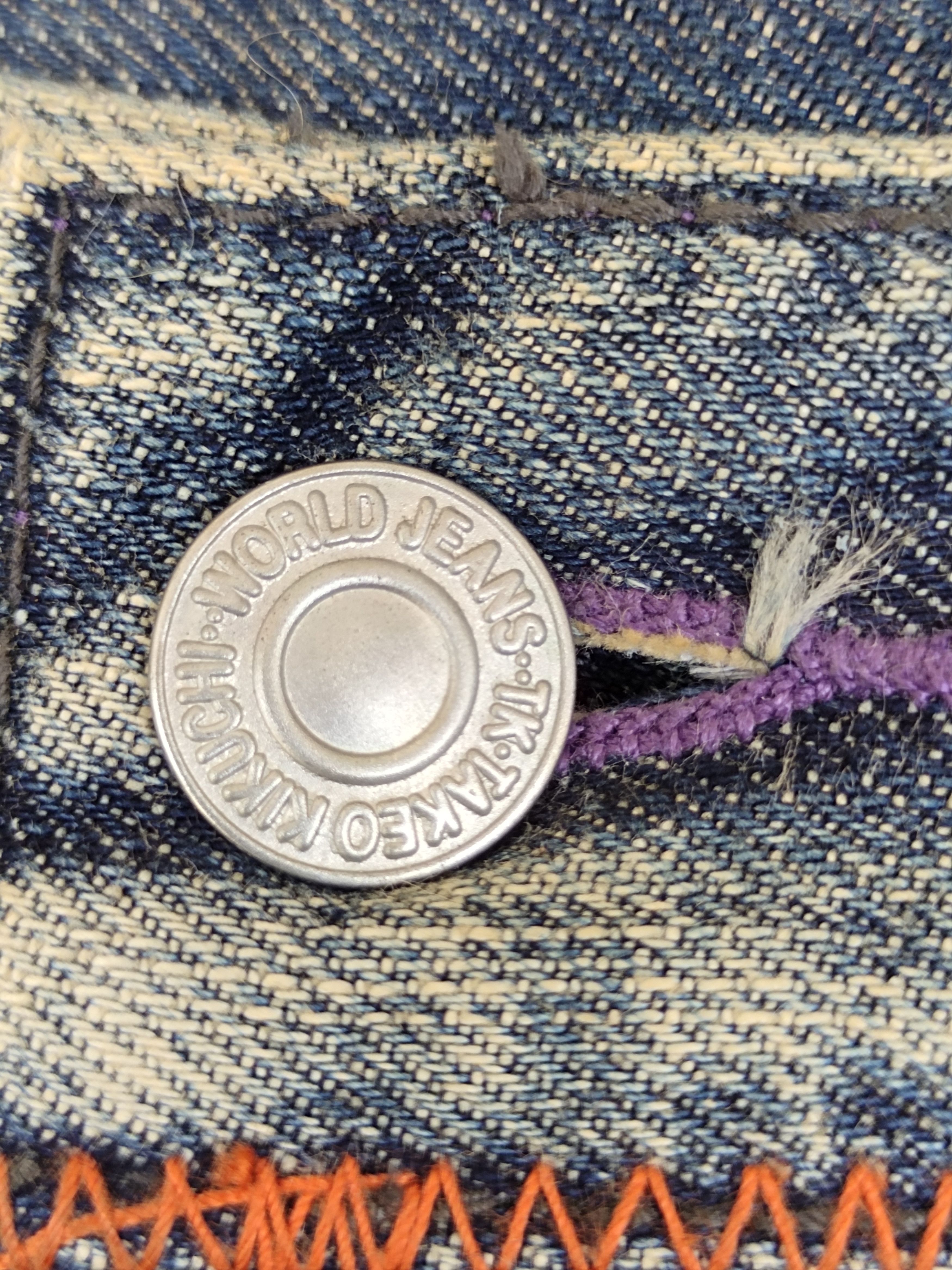 Takeo Kikuchi Vintage Takeo Kikuchi Japan Distress Faded Denim Jeans Size US 32 / EU 48 - 16 Thumbnail
