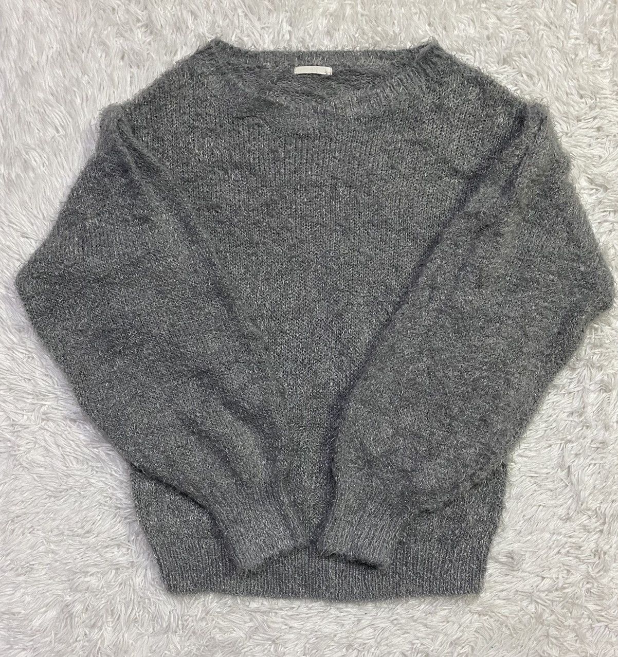 Japanese Brand GU Fuzzy Sweater Jumper Pullover Size US M / EU 48-50 / 2 - 2 Thumbnail