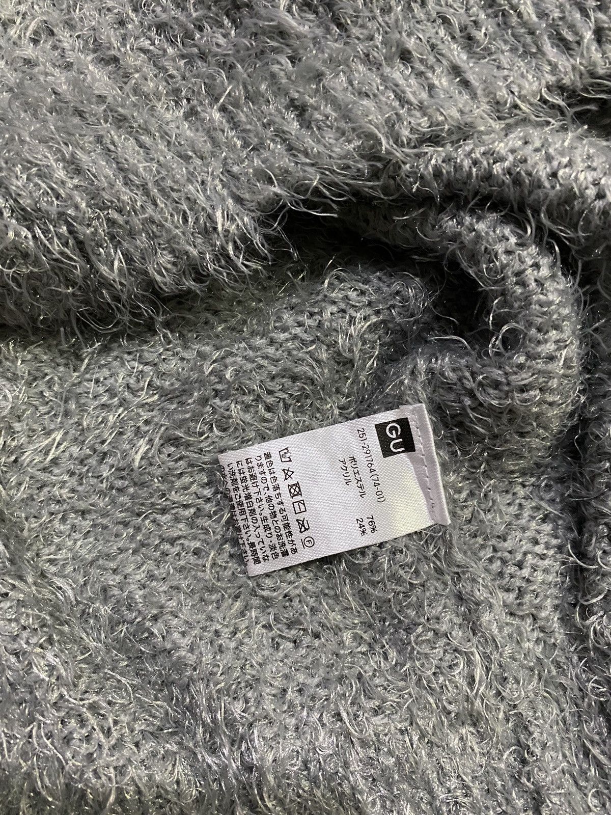 Japanese Brand GU Fuzzy Sweater Jumper Pullover Size US M / EU 48-50 / 2 - 6 Thumbnail