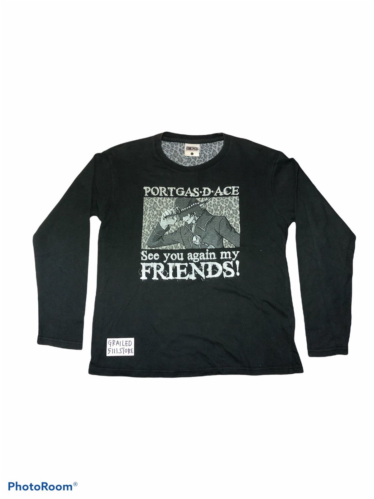 One Piece Portgas D. Ace Printed Long Sleeve T-Shirt