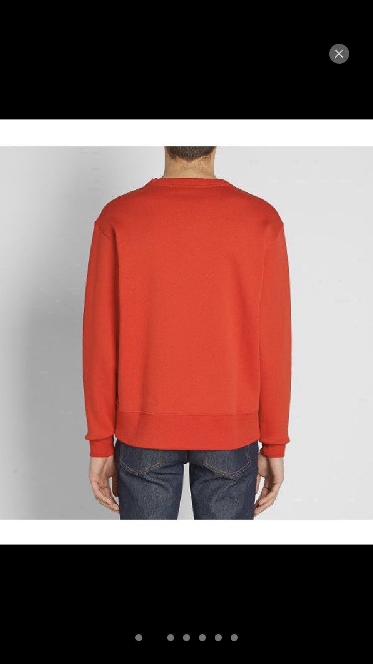 Acne Studios ACNE STUDIOS crewneck sweatshirt face patch logo tomato red Size US XL / EU 56 / 4 - 3 Thumbnail