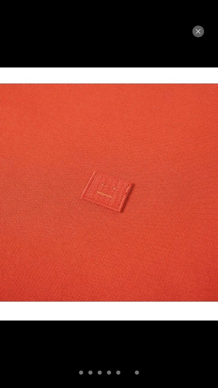Acne Studios ACNE STUDIOS crewneck sweatshirt face patch logo tomato red Size US XL / EU 56 / 4 - 6 Thumbnail