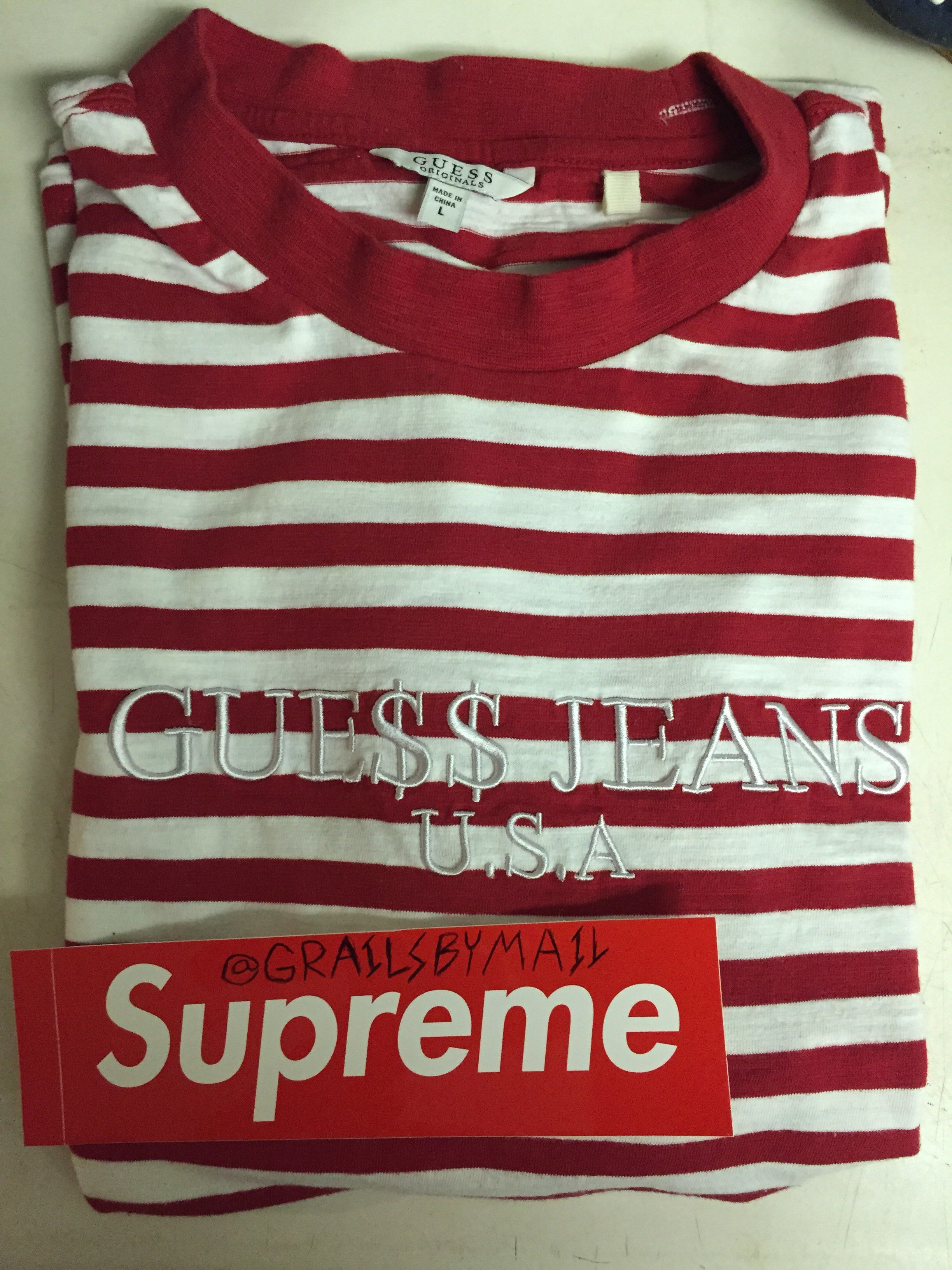 Asap Rocky × Guess ASAP X GUESS (FIRST DROP) RED/WHITE | Grailed