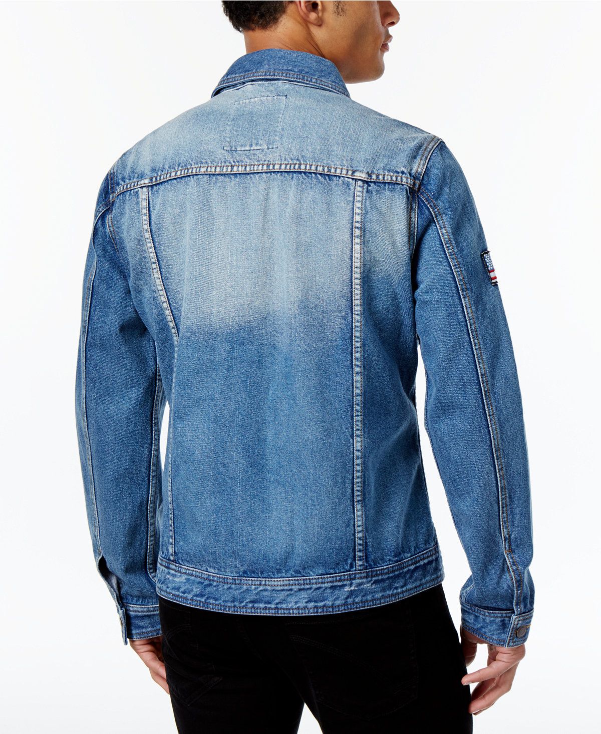 American Rag American Rag Men's Denim Patch Jacket Size US M / EU 48-50 / 2 - 2 Thumbnail