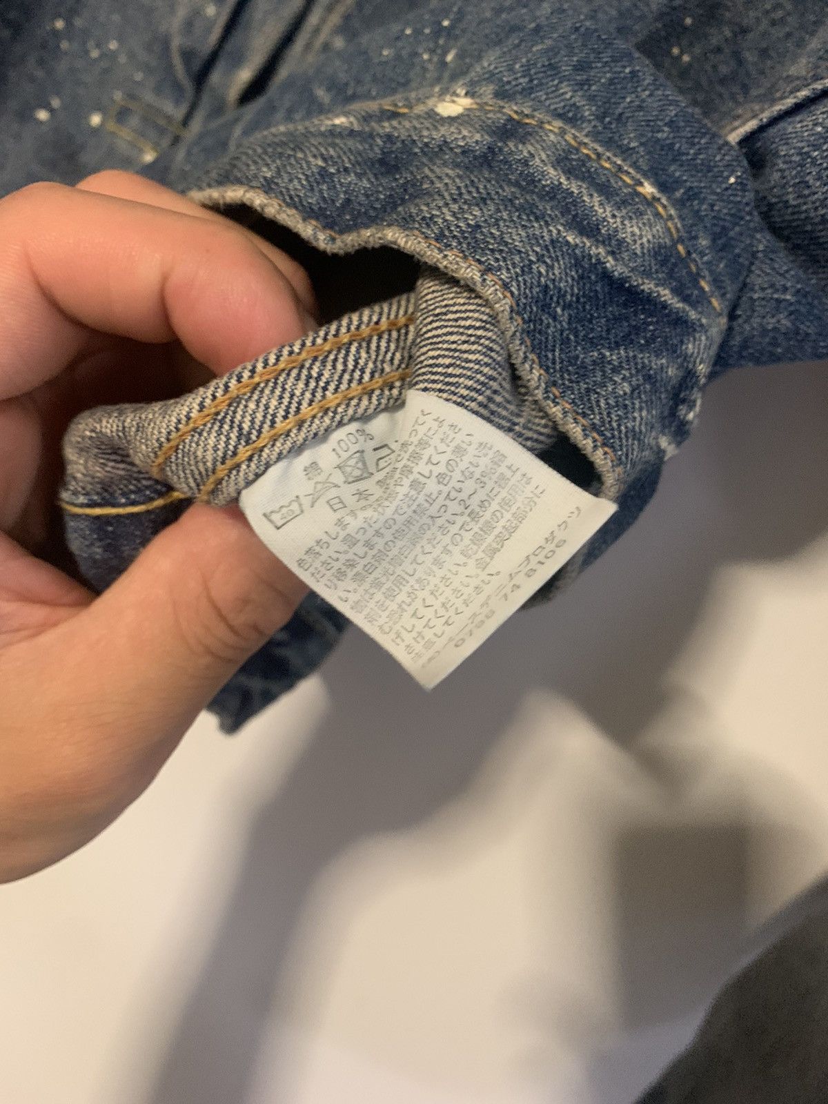 Orslow 2 years wash paint denim jacket Orslow type 1 Size US M / EU 48-50 / 2 - 4 Thumbnail
