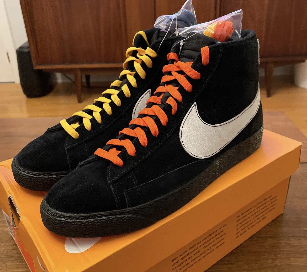Nike Blazer Mid NY vs LA 2018 SHECK WES HARLEM Size US 13 / EU 46 - 9 Thumbnail