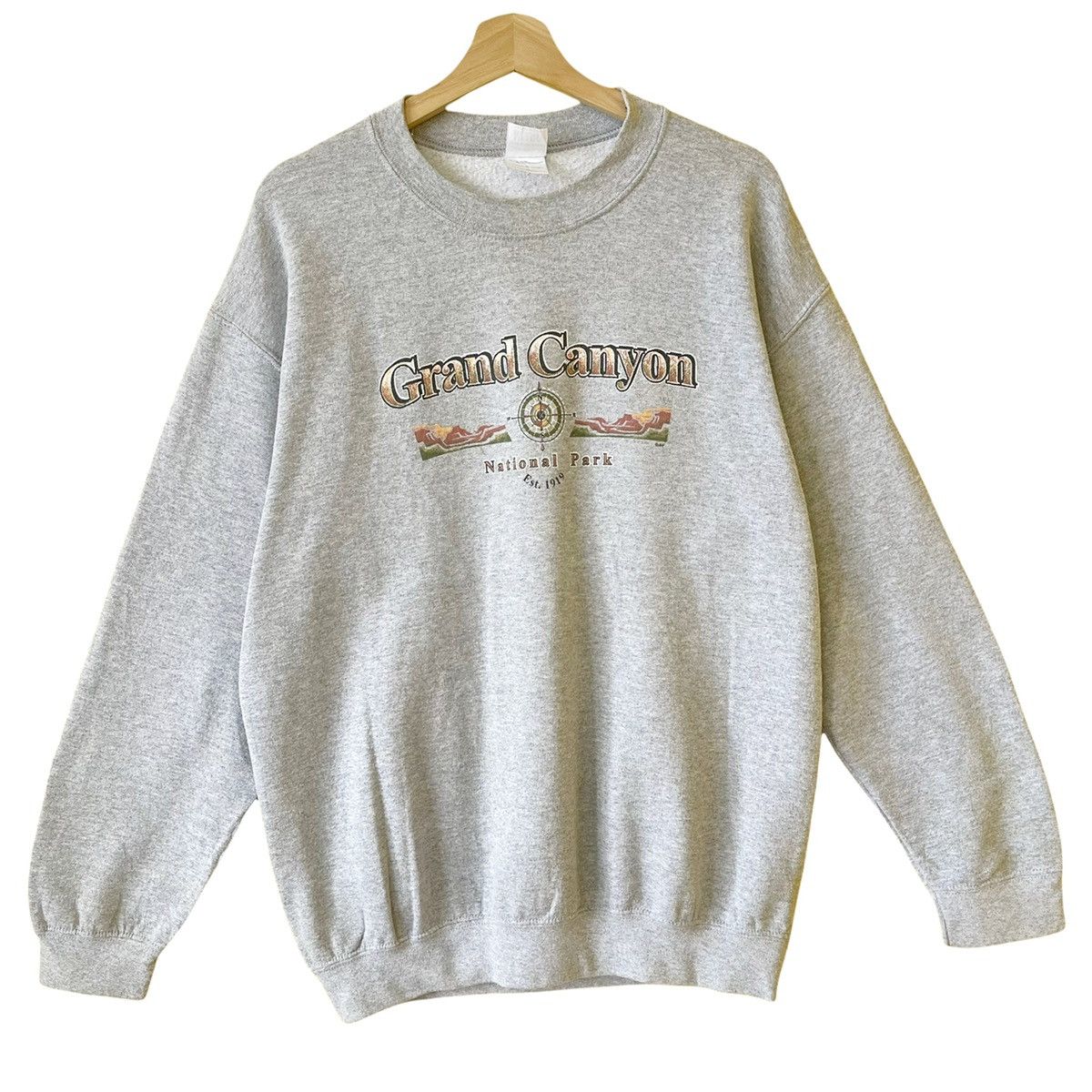 Vintage Grand Canyon Big Logo Crewneck Sweatshirt Size M