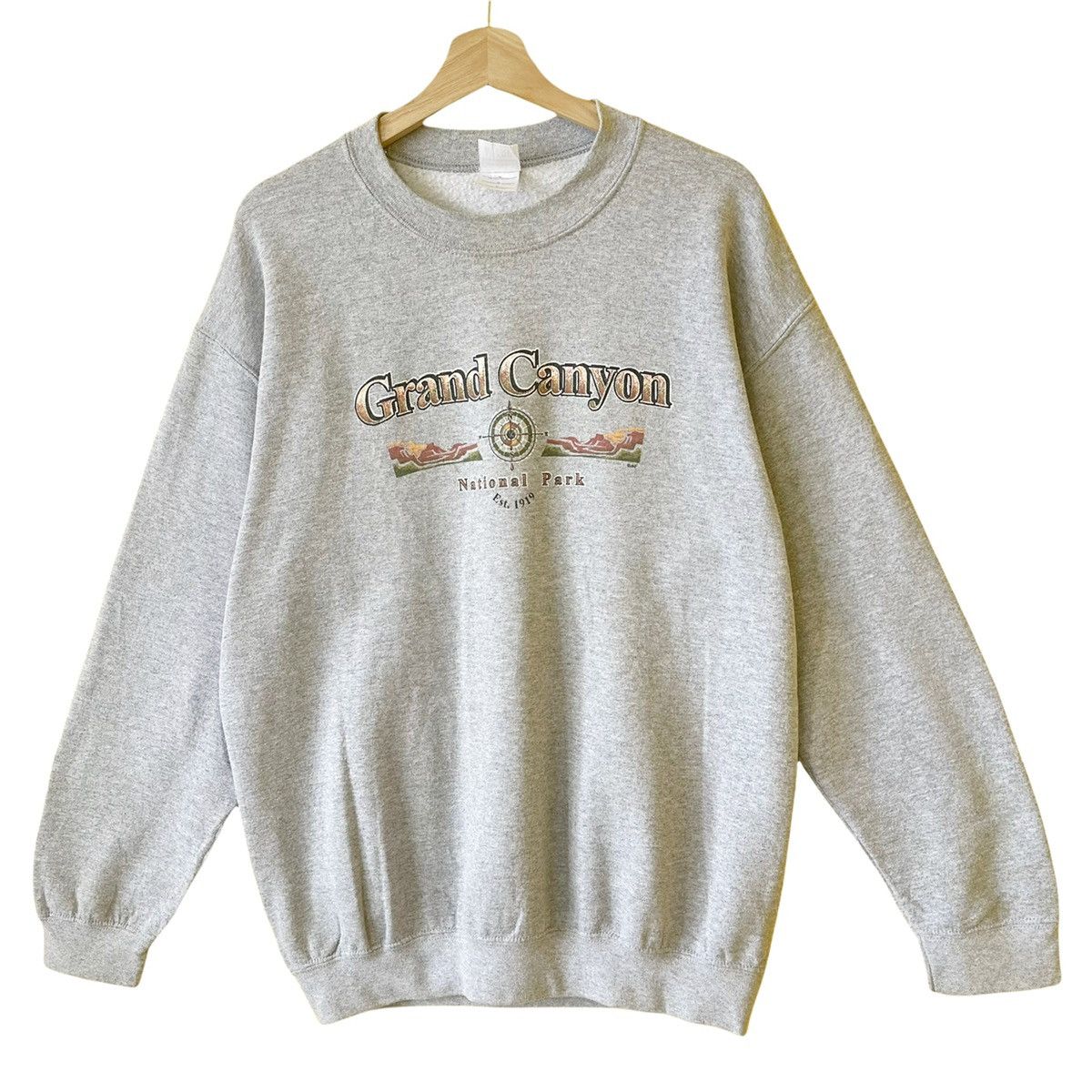 Vintage Vintage Grand Canyon Big Logo Crewneck Sweatshirt Size M Size US M / EU 48-50 / 2 - 2 Thumbnail