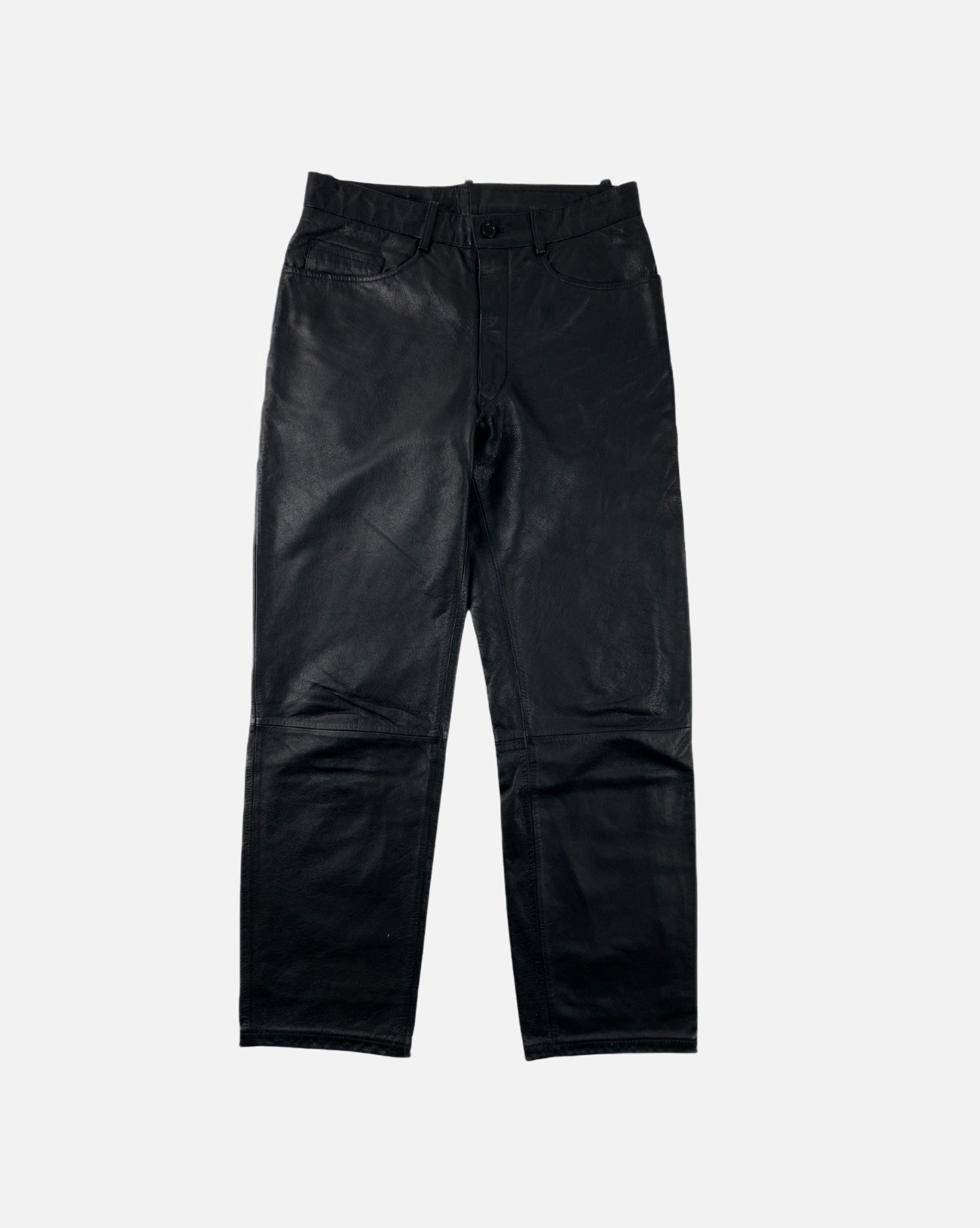 Paul Smith Paul Smith Black Leather Pants | Grailed