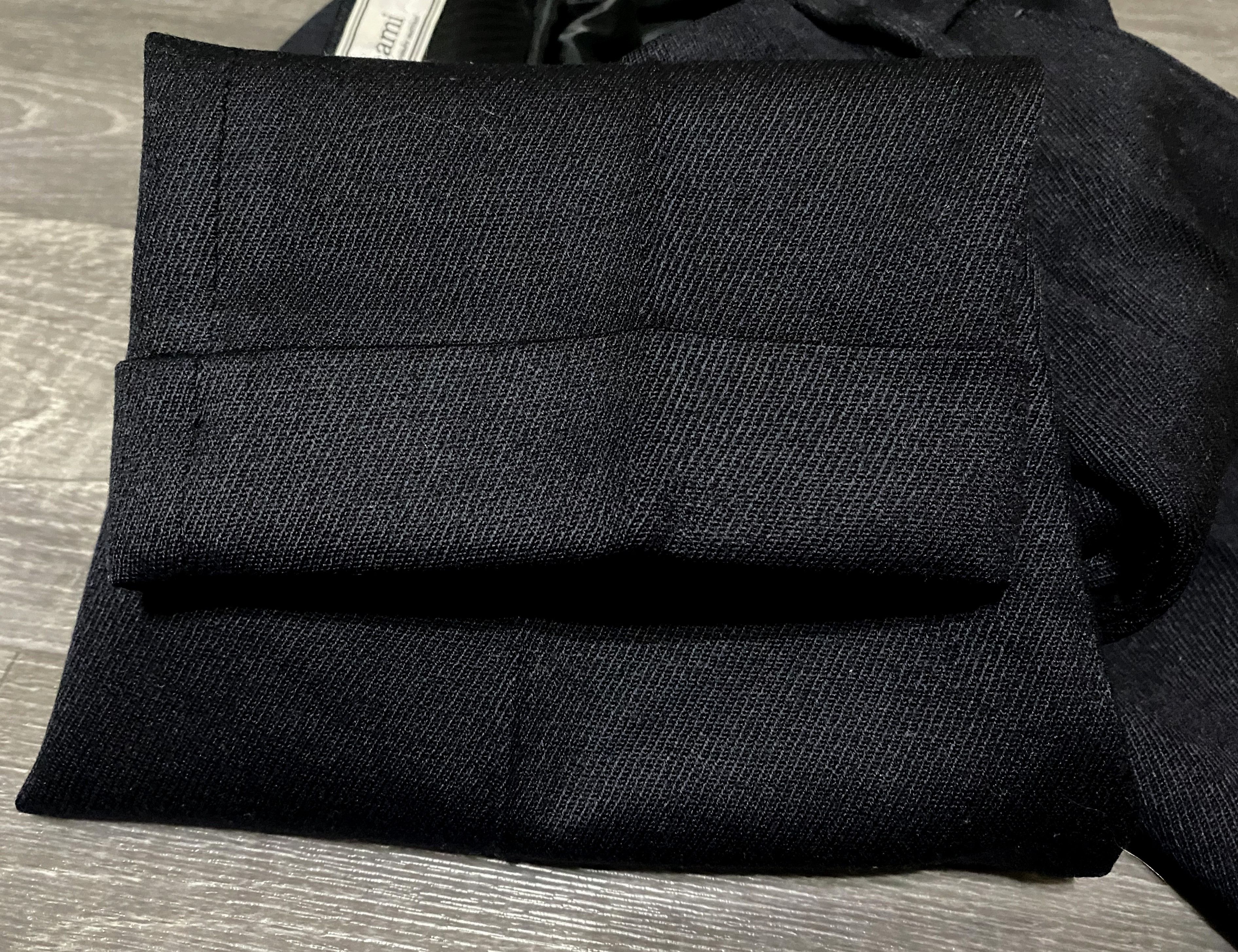 AMI AMI Paris Alexandre Mattiussi Navy Wool Pants Trousers Size US 28 / EU 44 - 17 Thumbnail