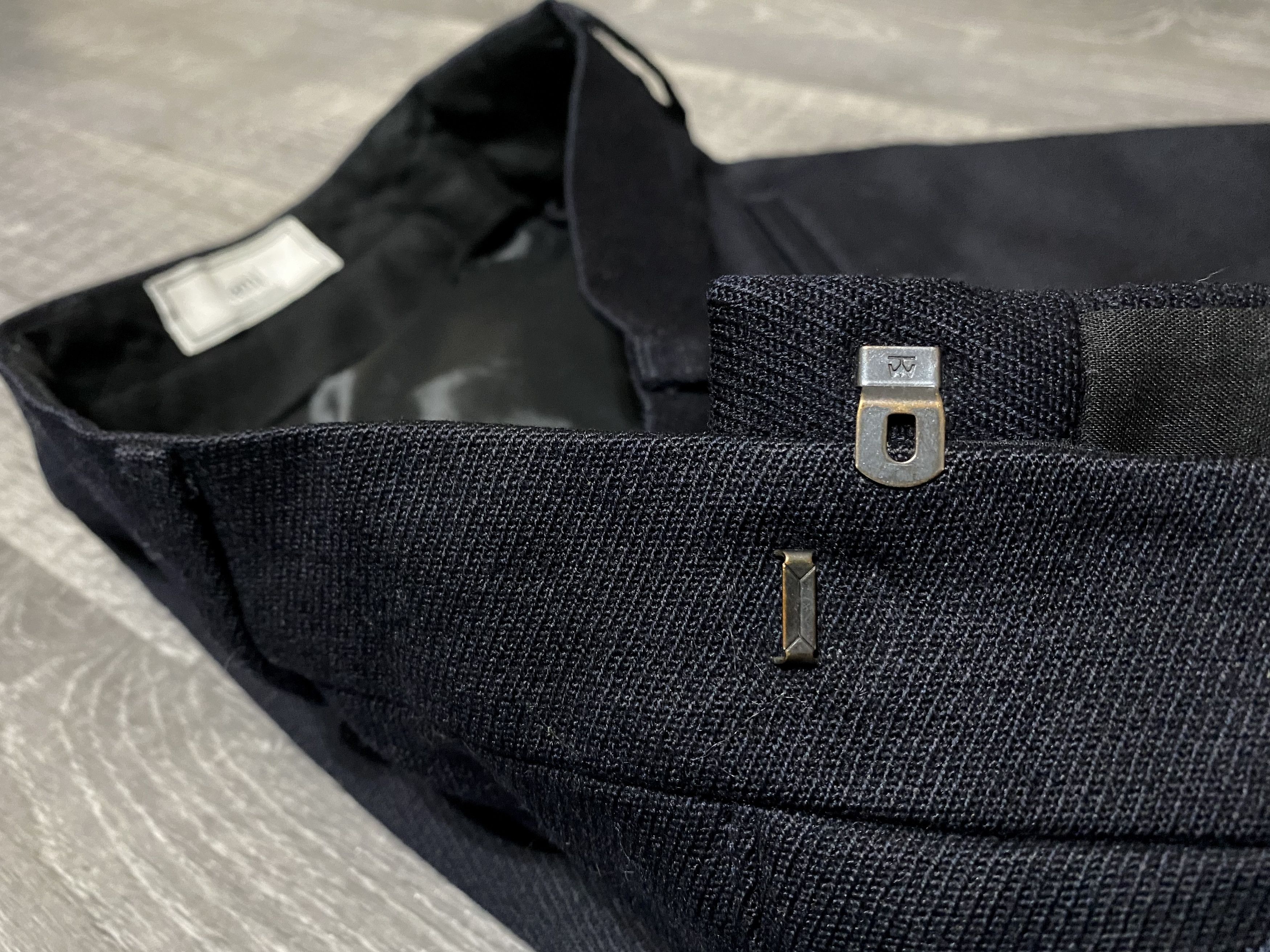 AMI AMI Paris Alexandre Mattiussi Navy Wool Pants Trousers Size US 28 / EU 44 - 11 Thumbnail