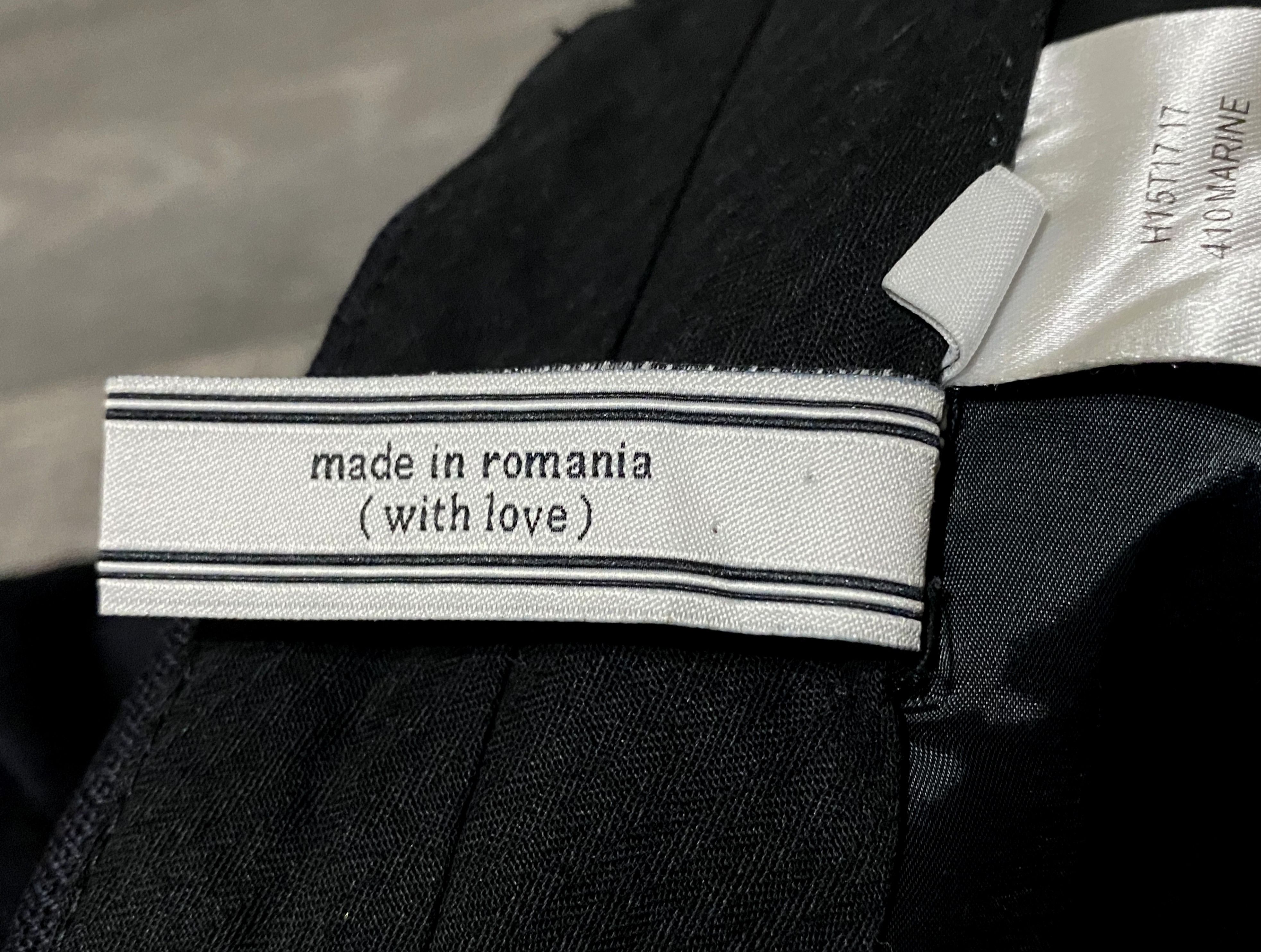 AMI AMI Paris Alexandre Mattiussi Navy Wool Pants Trousers Size US 28 / EU 44 - 14 Thumbnail