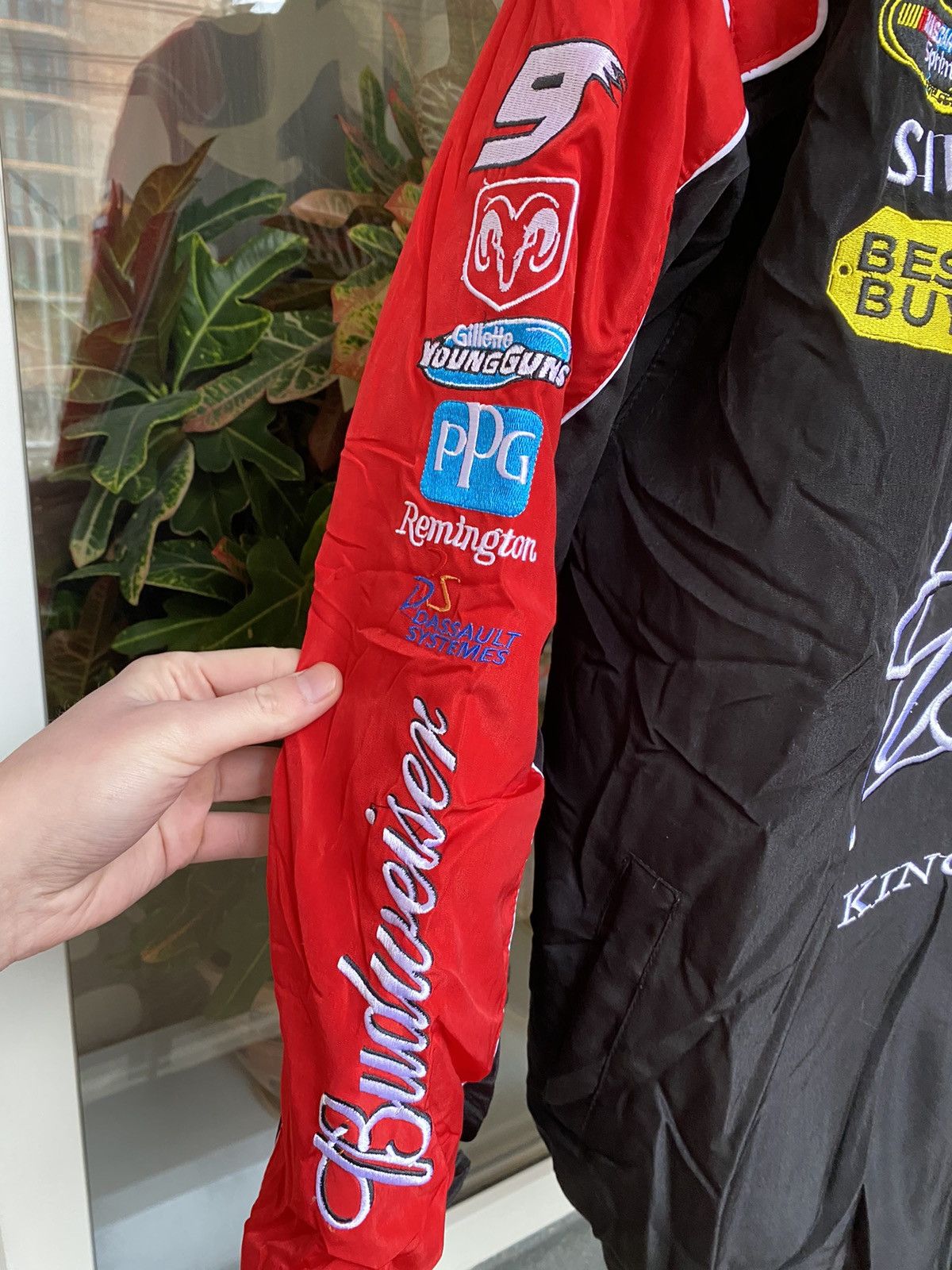 Budweiser Vintage Bud King Of Beers Racing Jacket Size US M / EU 48-50 / 2 - 3 Thumbnail