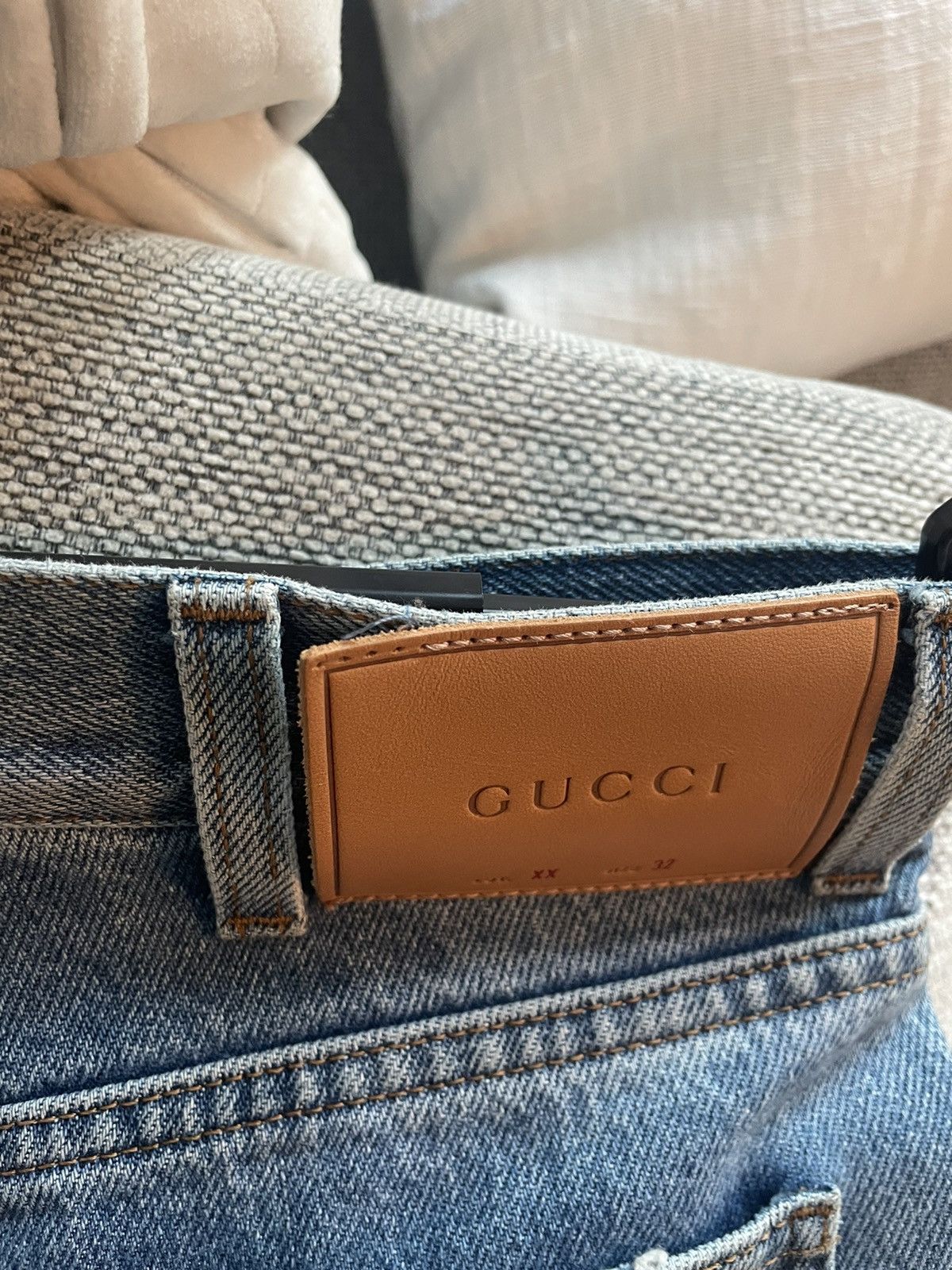 Gucci Butterfly Embroidered Jeans Size US 32 / EU 48 - 4 Thumbnail