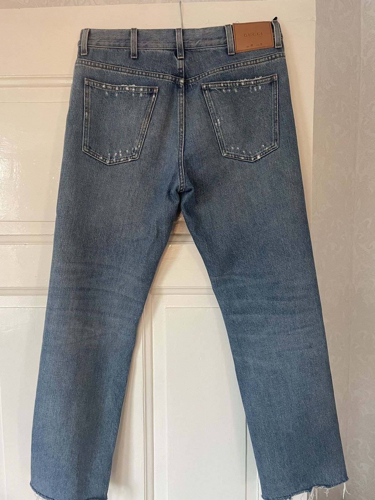 Gucci Butterfly Embroidered Jeans Size US 32 / EU 48 - 2 Thumbnail