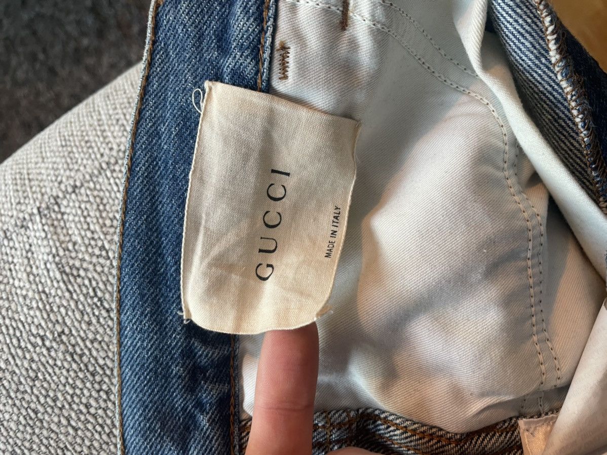 Gucci Butterfly Embroidered Jeans Size US 32 / EU 48 - 6 Thumbnail
