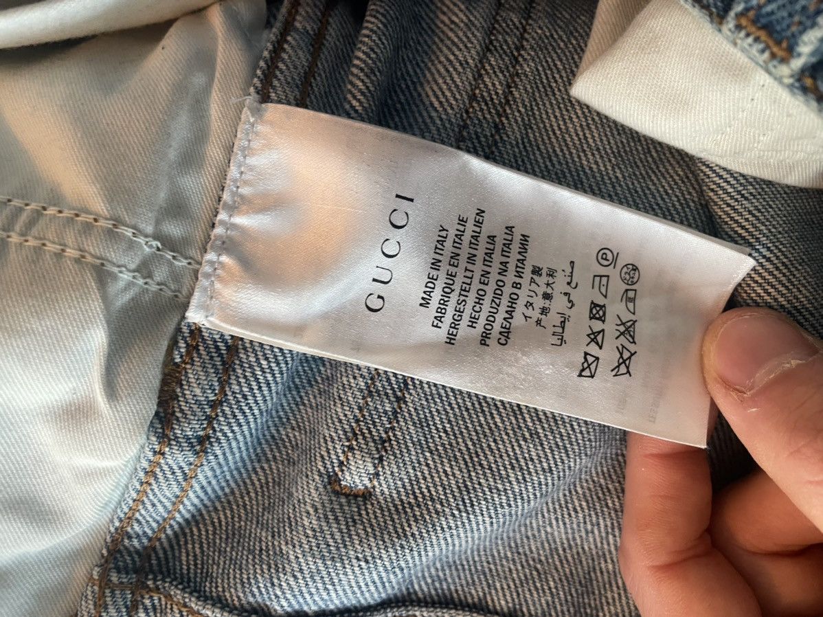 Gucci Butterfly Embroidered Jeans Size US 32 / EU 48 - 7 Thumbnail
