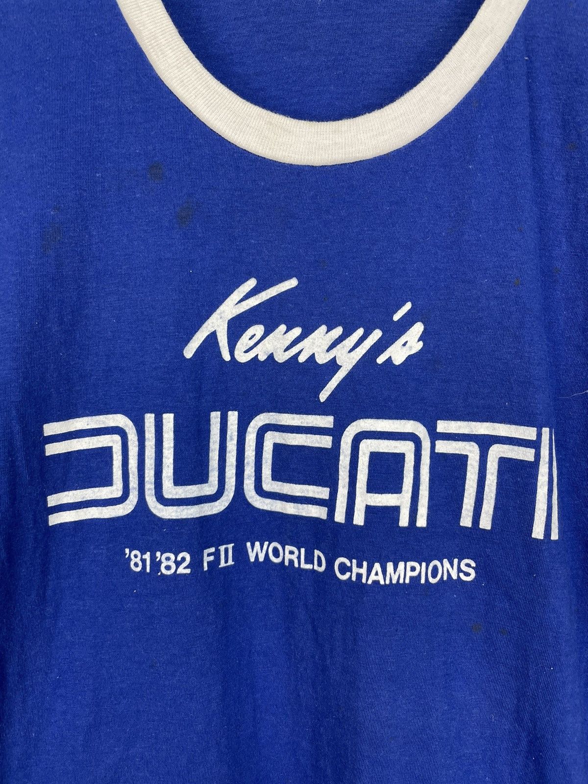Ducati Vintage 80s Kenny’s Ducati 81 82 F2 world champion t shirt Size US M / EU 48-50 / 2 - 3 Thumbnail