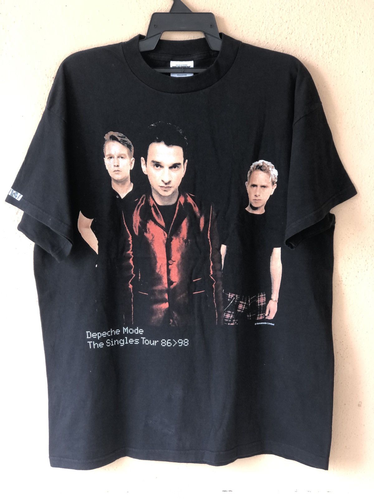 Vintage 90s Depeche Mode The Singles Tour 86>98 Promo Tee