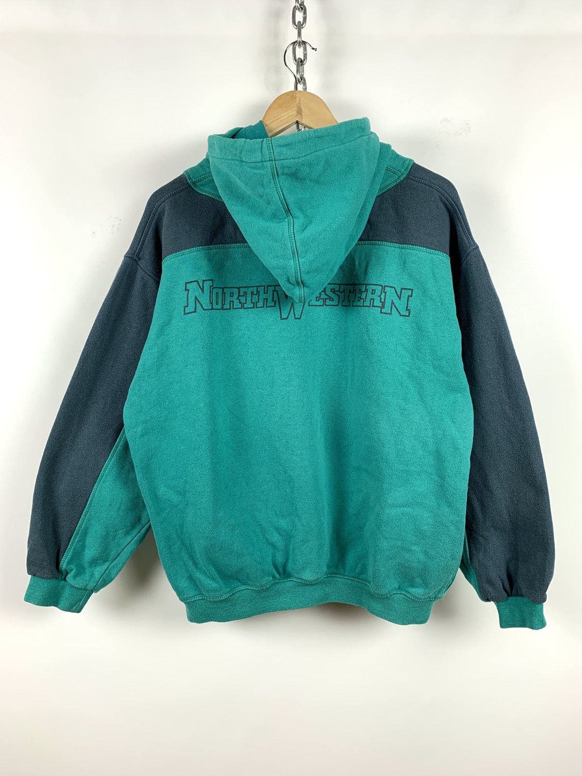 NHL Vintage North Western University Hockey On Ice Hoodie Size US M / EU 48-50 / 2 - 2 Thumbnail