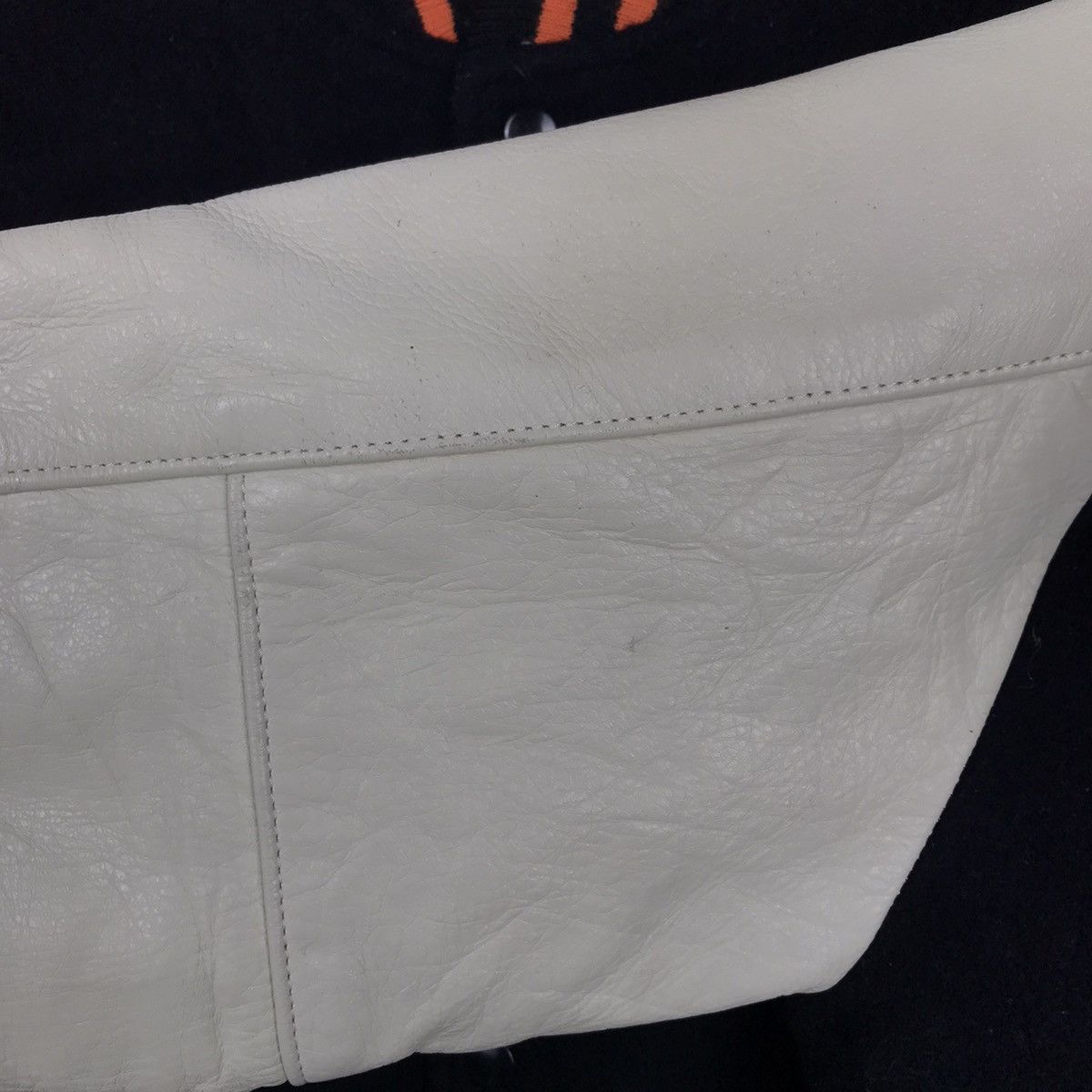 Japanese Brand Japanese Wool Leather Sleeve Varsity Jacket Size US L / EU 52-54 / 3 - 17 Thumbnail