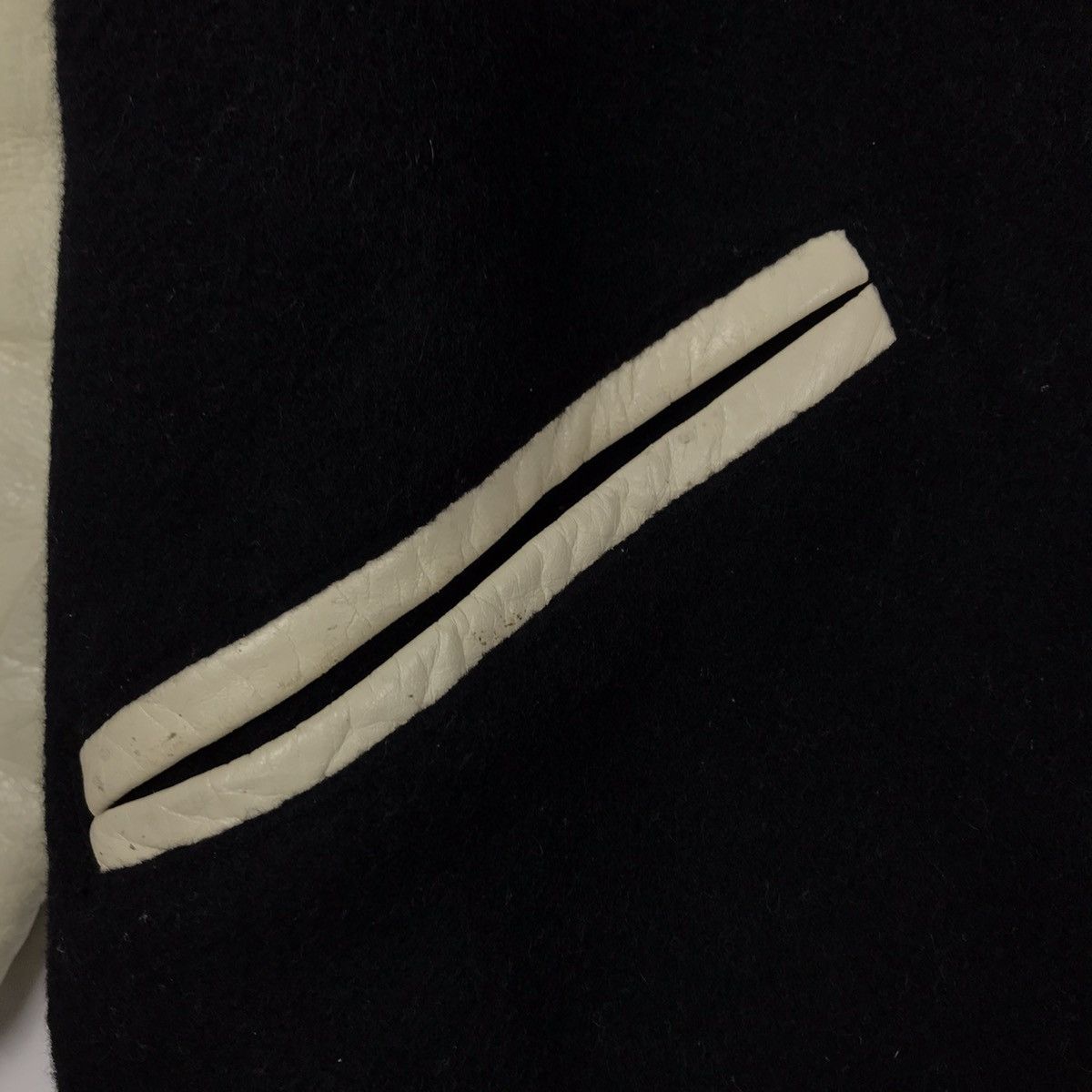 Japanese Brand Japanese Wool Leather Sleeve Varsity Jacket Size US L / EU 52-54 / 3 - 9 Thumbnail