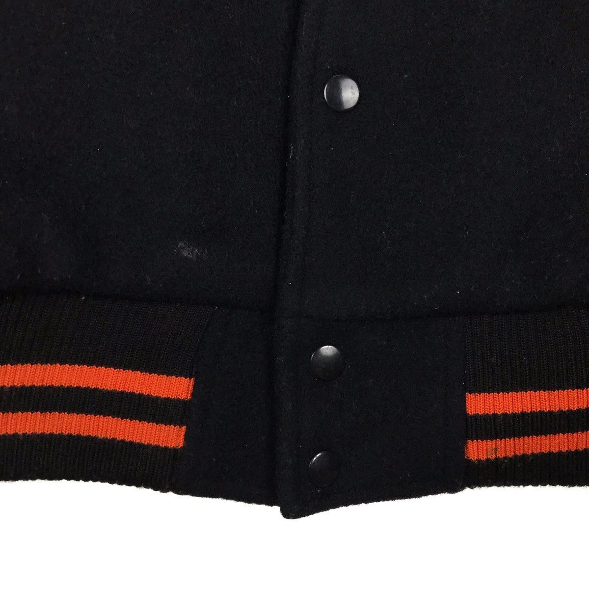 Japanese Brand Japanese Wool Leather Sleeve Varsity Jacket Size US L / EU 52-54 / 3 - 24 Thumbnail