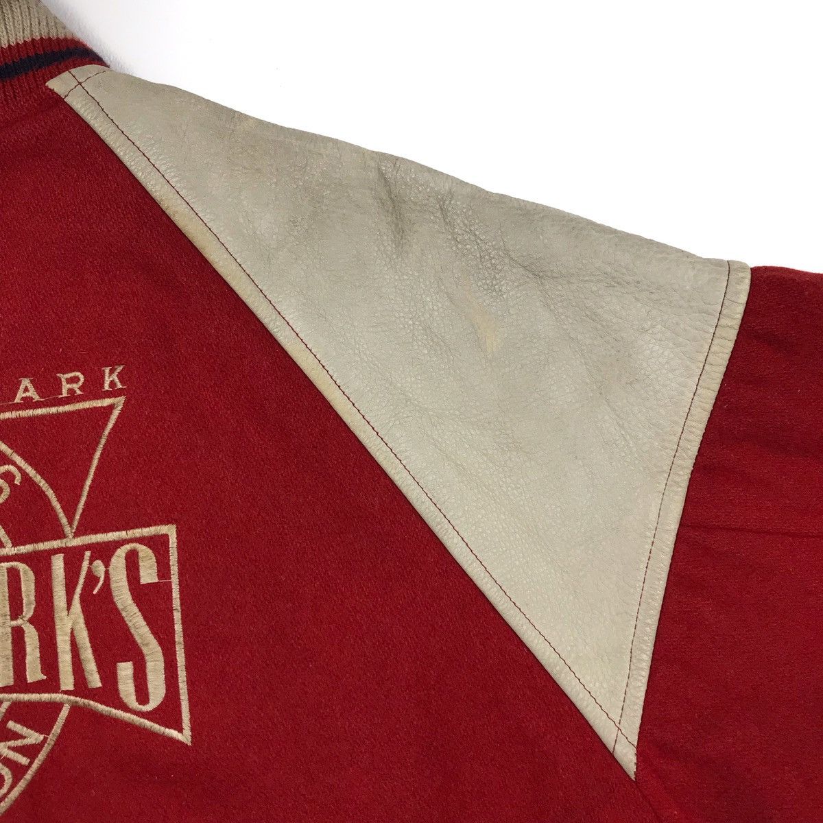 Japanese Brand Vtg 80s/90s Wool Daily Wear Leather Shoulder Bomber Jacket Size US M / EU 48-50 / 2 - 9 Thumbnail