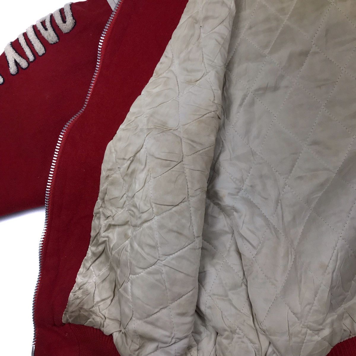 Japanese Brand Vtg 80s/90s Wool Daily Wear Leather Shoulder Bomber Jacket Size US M / EU 48-50 / 2 - 25 Thumbnail