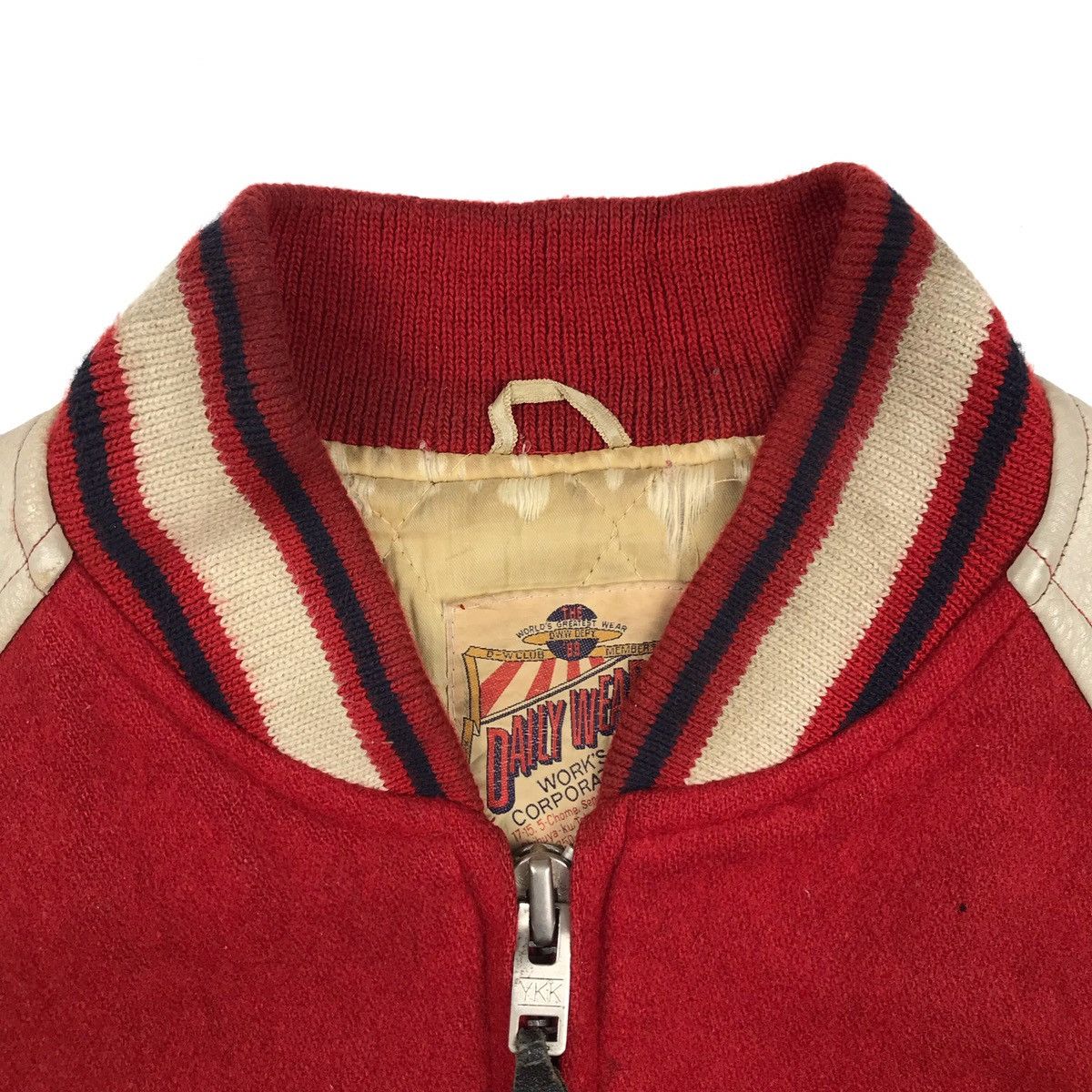 Japanese Brand Vtg 80s/90s Wool Daily Wear Leather Shoulder Bomber Jacket Size US M / EU 48-50 / 2 - 16 Thumbnail