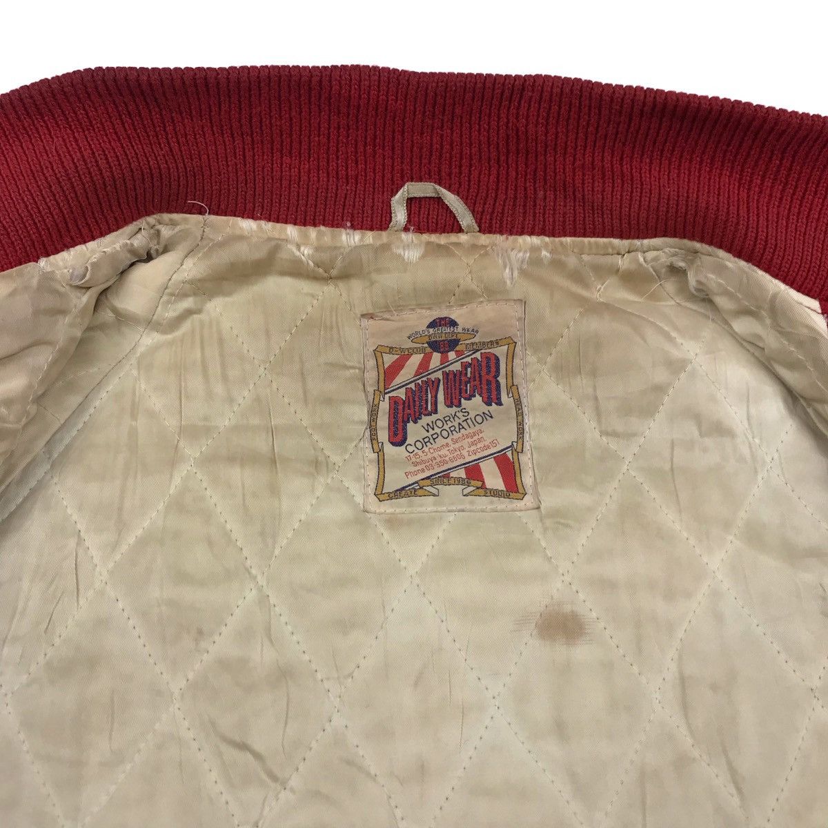 Japanese Brand Vtg 80s/90s Wool Daily Wear Leather Shoulder Bomber Jacket Size US M / EU 48-50 / 2 - 23 Thumbnail