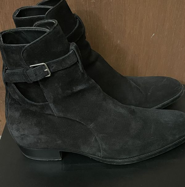 Saint Laurent Paris Saint Laurent Wyatt Jodhpur Boots Black Suede Size ...