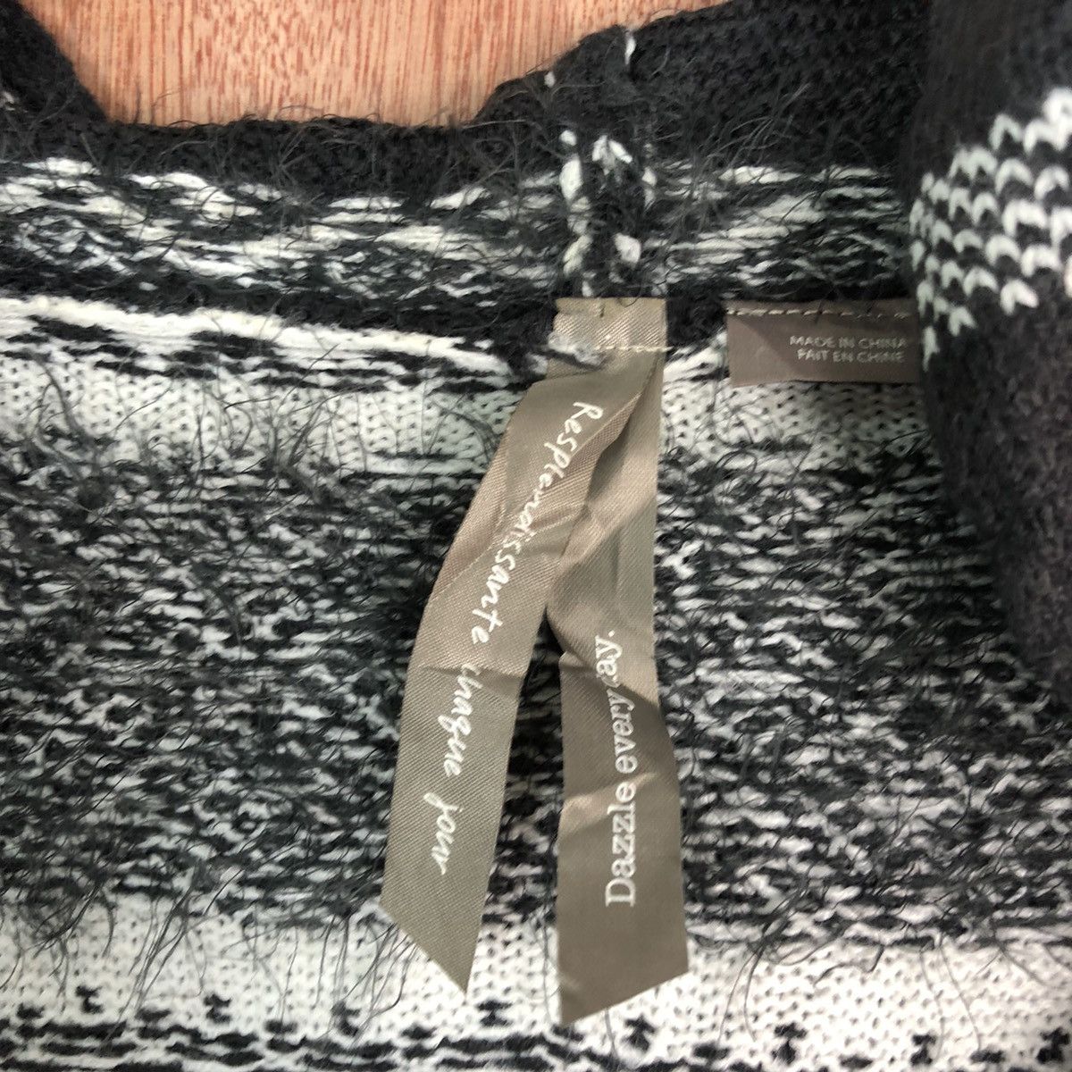 Japanese Brand DL Penningtons navajo Cardigan knitwear mohair shaggy #6082 Size US XL / EU 56 / 4 - 8 Thumbnail