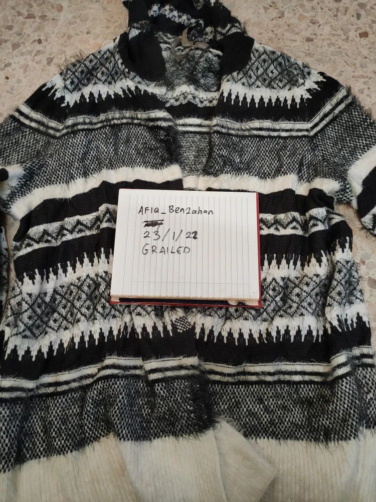 Japanese Brand DL Penningtons navajo Cardigan knitwear mohair shaggy #6082 Size US XL / EU 56 / 4 - 15 Thumbnail