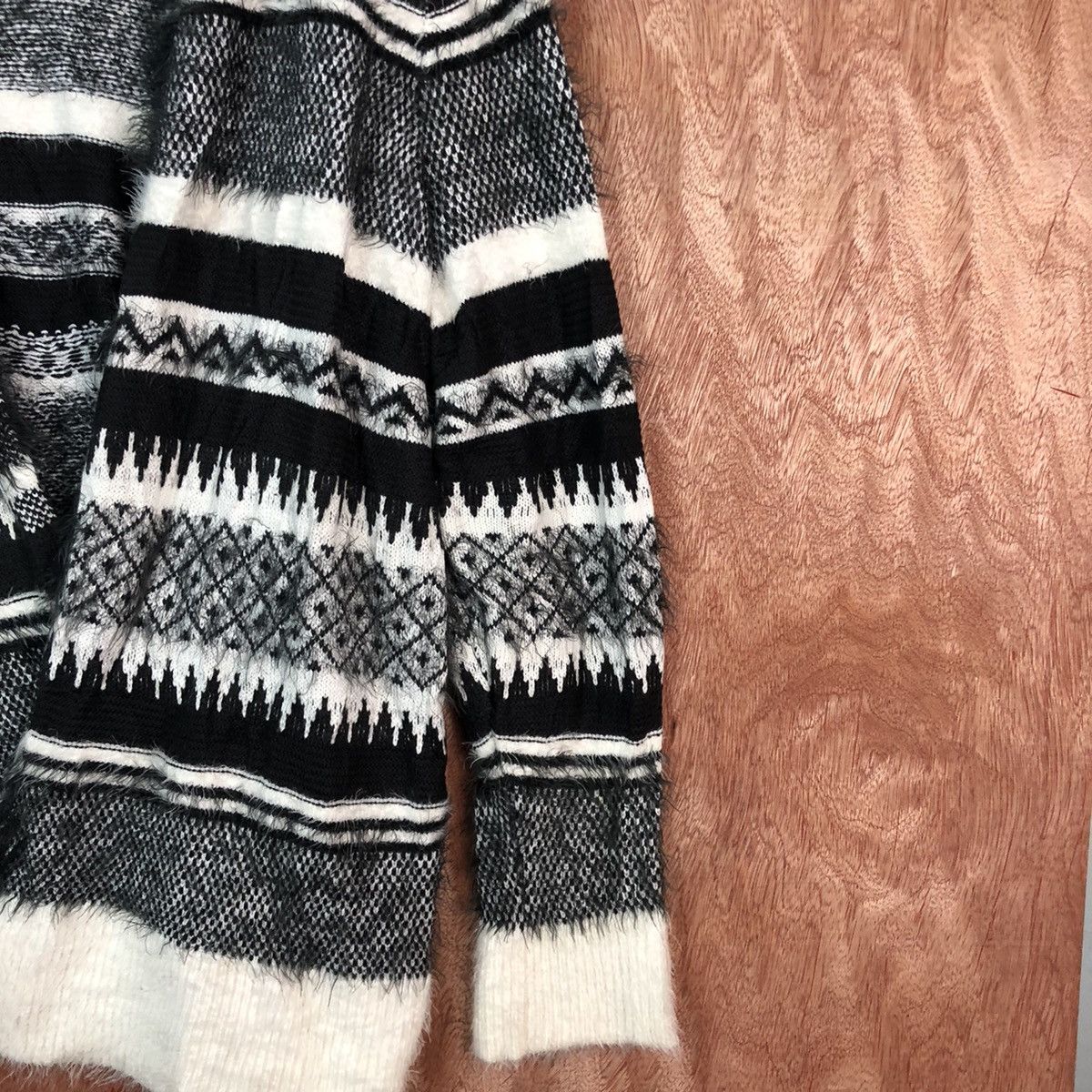 Japanese Brand DL Penningtons navajo Cardigan knitwear mohair shaggy #6082 Size US XL / EU 56 / 4 - 5 Thumbnail