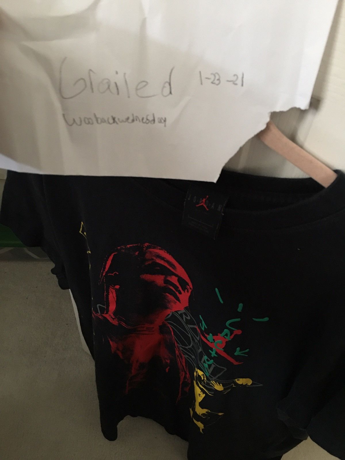 Travis scott mj1 tee hotsell