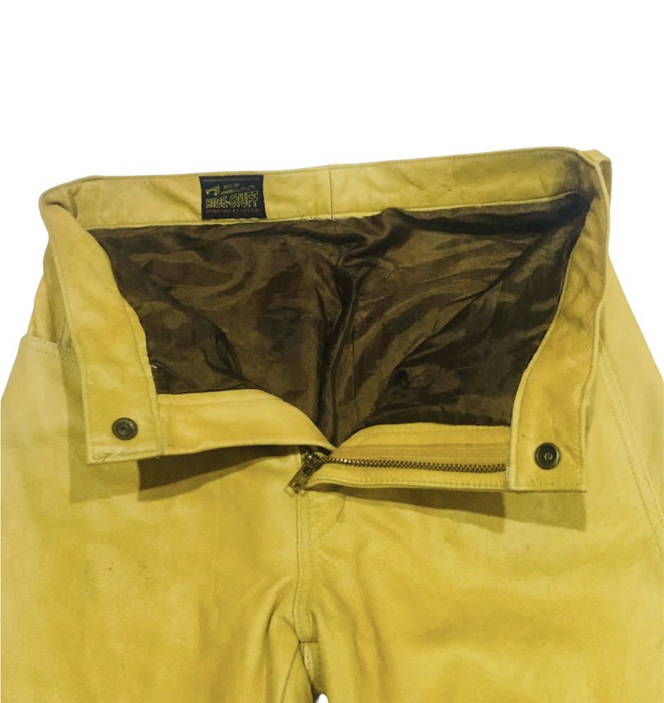 Genuine Leather × Johnbull × Vintage VTG John Bull Hide Stuff Trousers Leather Size US 31 - 9 Thumbnail
