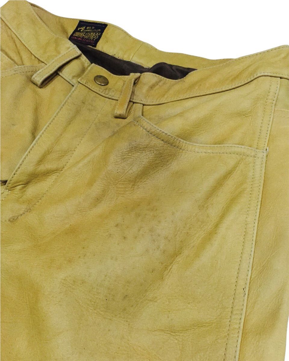 Genuine Leather × Johnbull × Vintage VTG John Bull Hide Stuff Trousers Leather Size US 31 - 14 Thumbnail