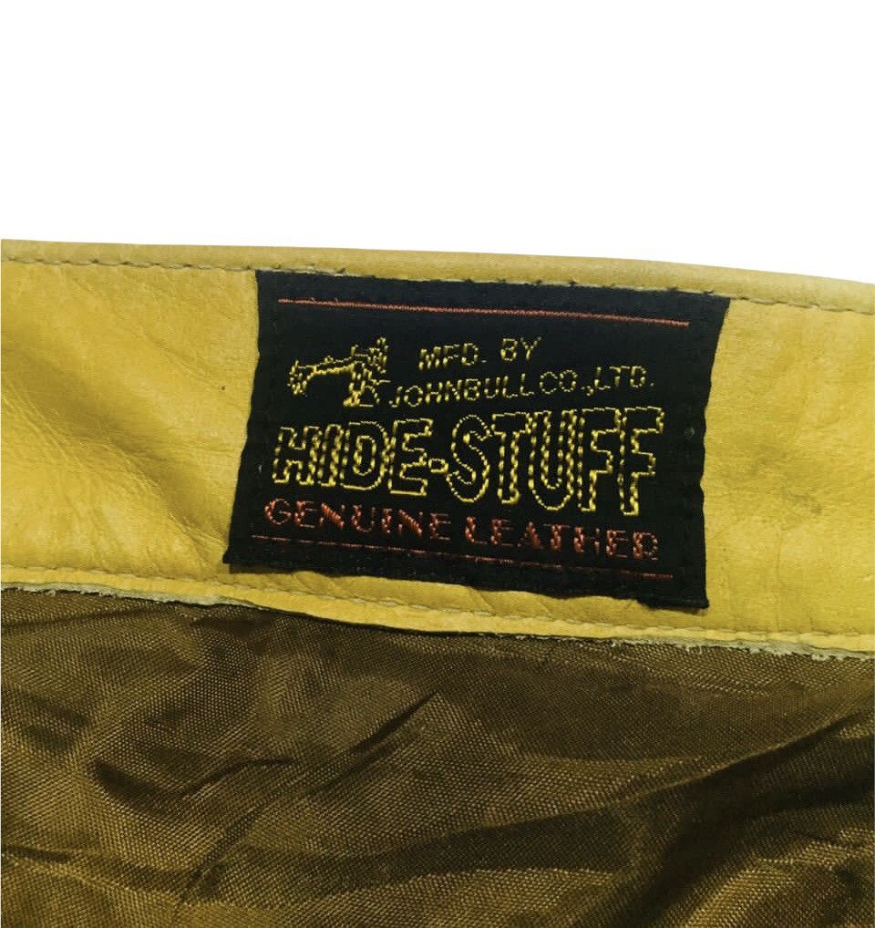 Genuine Leather × Johnbull × Vintage VTG John Bull Hide Stuff Trousers Leather Size US 31 - 11 Thumbnail