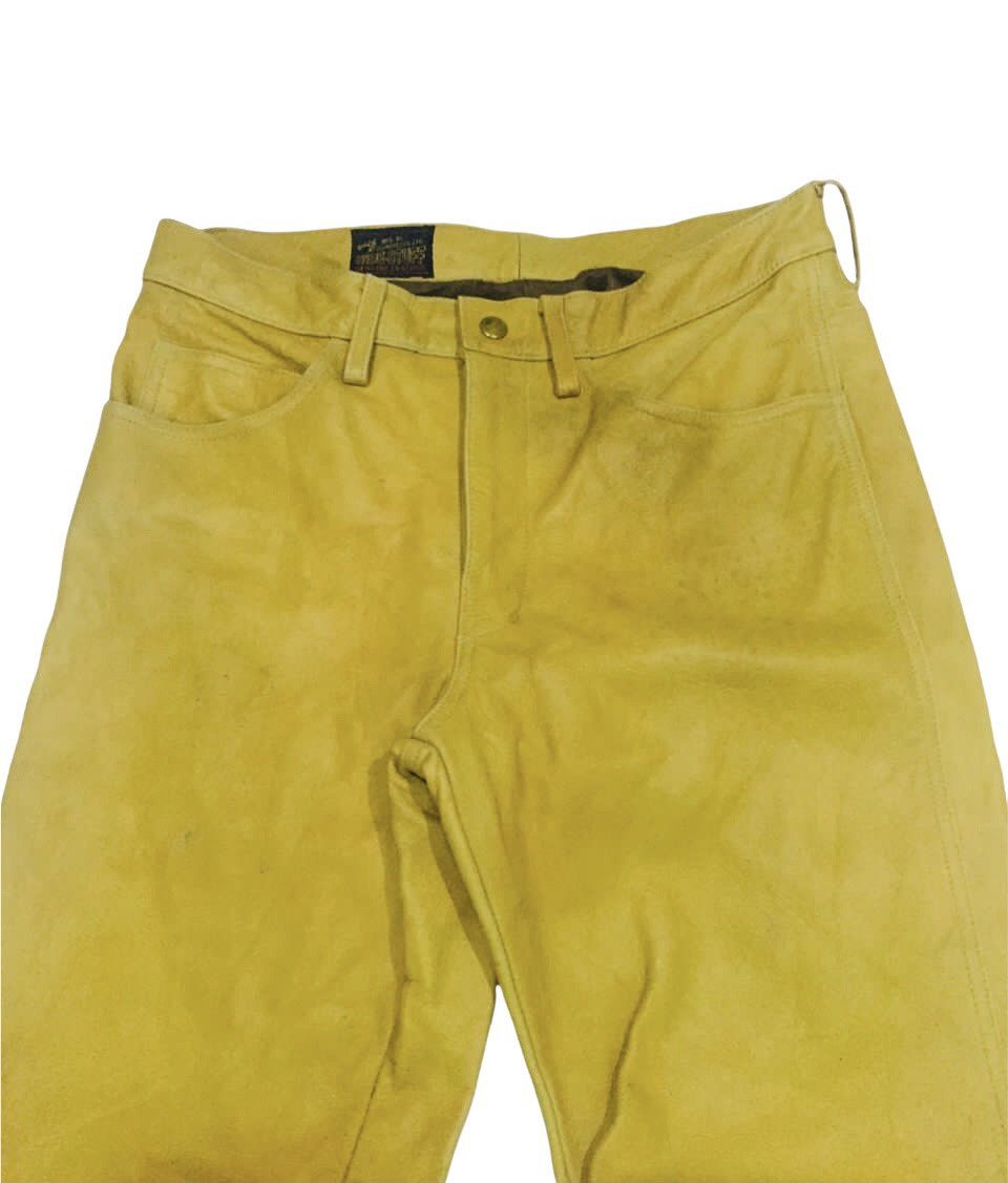 Genuine Leather × Johnbull × Vintage VTG John Bull Hide Stuff Trousers Leather Size US 31 - 2 Thumbnail