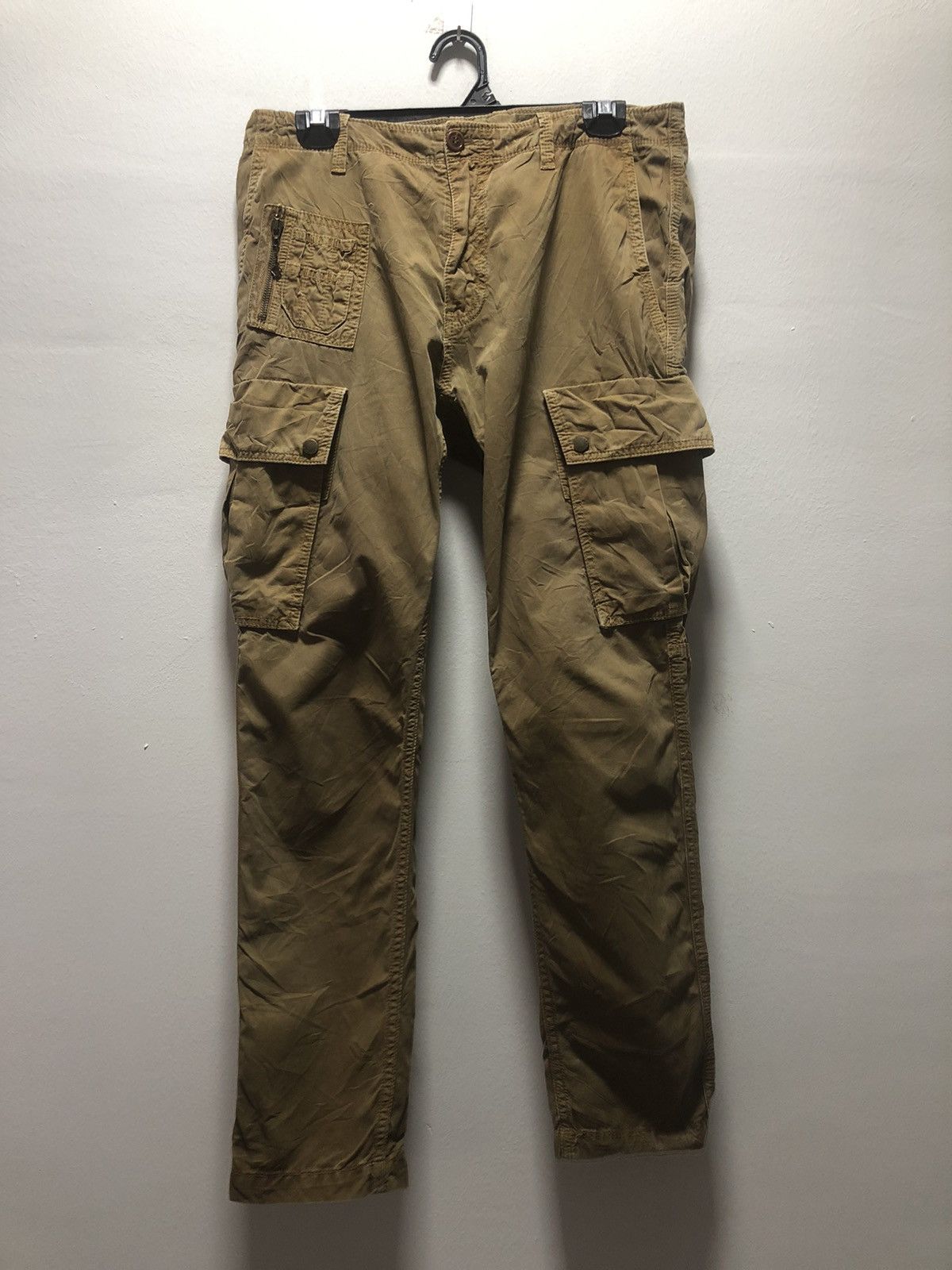 Diesel DIESEL Cargo Pants Phantom Regular Fit Size US 29 - 1 Thumbnail