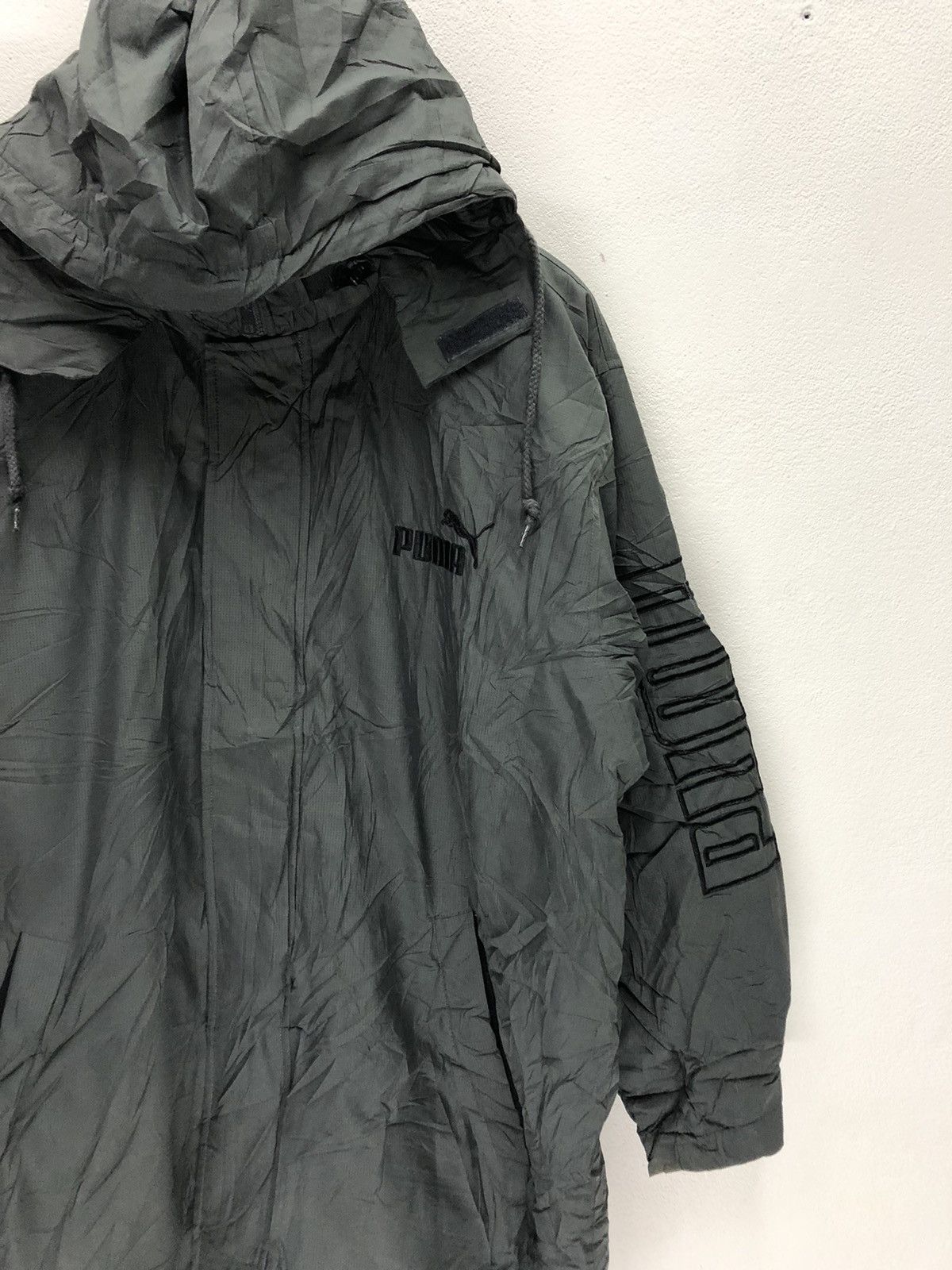 Vintage Puma Big Logo Long Hoodie Jacket