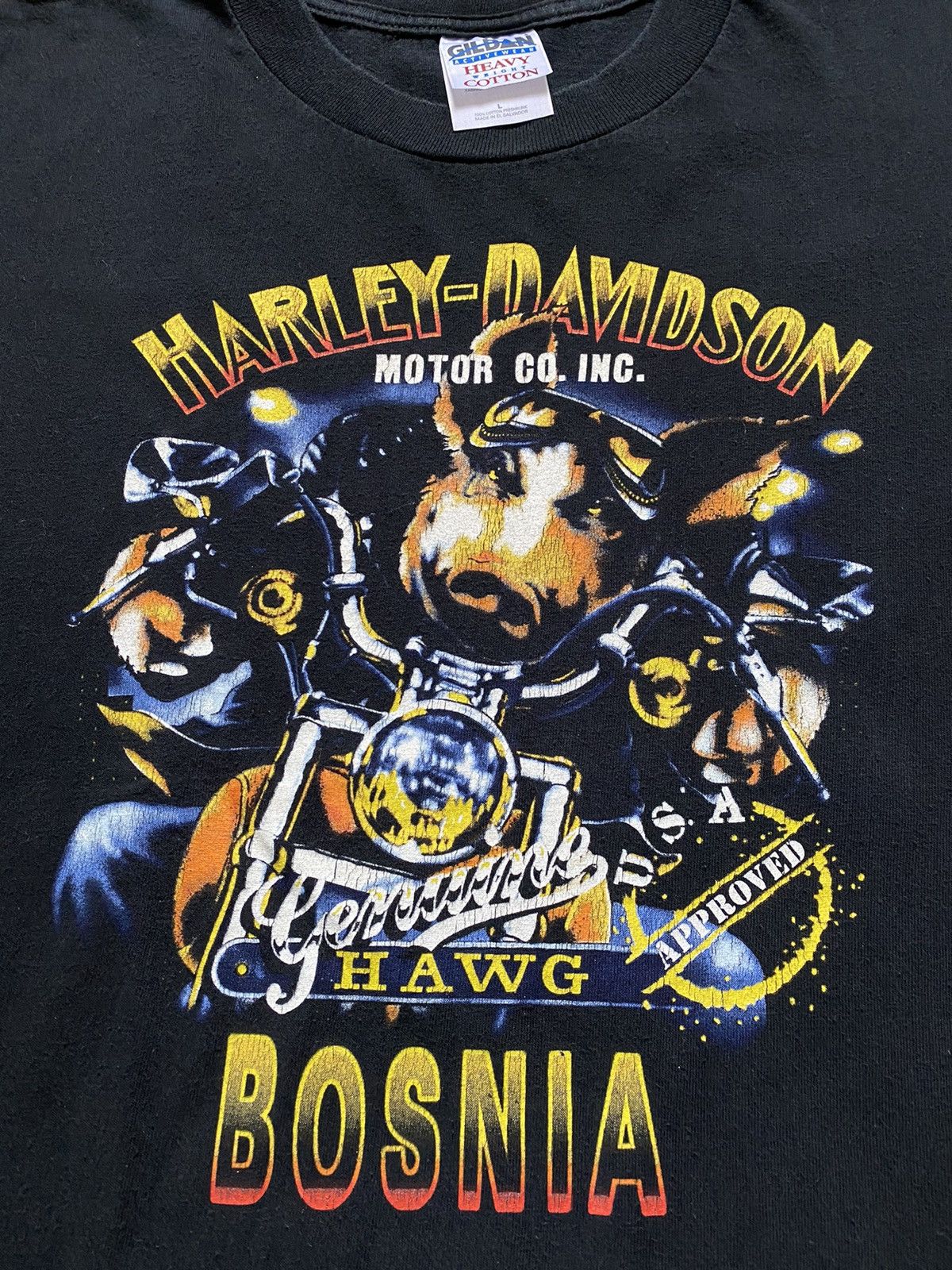 Harley Davidson Vintage Harley Davidson Hawg Hog T Shirt Tee Y2K 3D Emblem Size US L / EU 52-54 / 3 - 2 Thumbnail