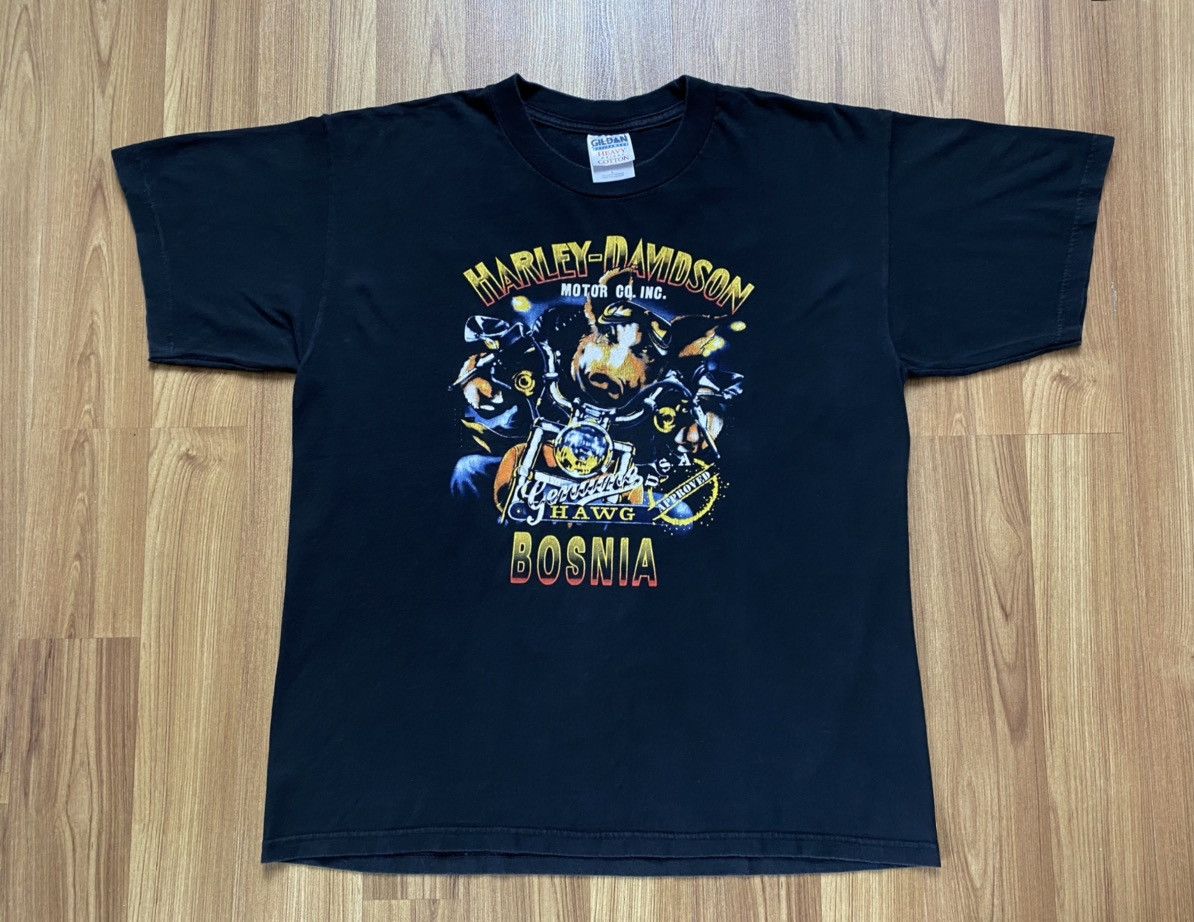 Harley Davidson Vintage Harley Davidson Hawg Hog T Shirt Tee Y2K 3D Emblem Size US L / EU 52-54 / 3 - 1 Thumbnail